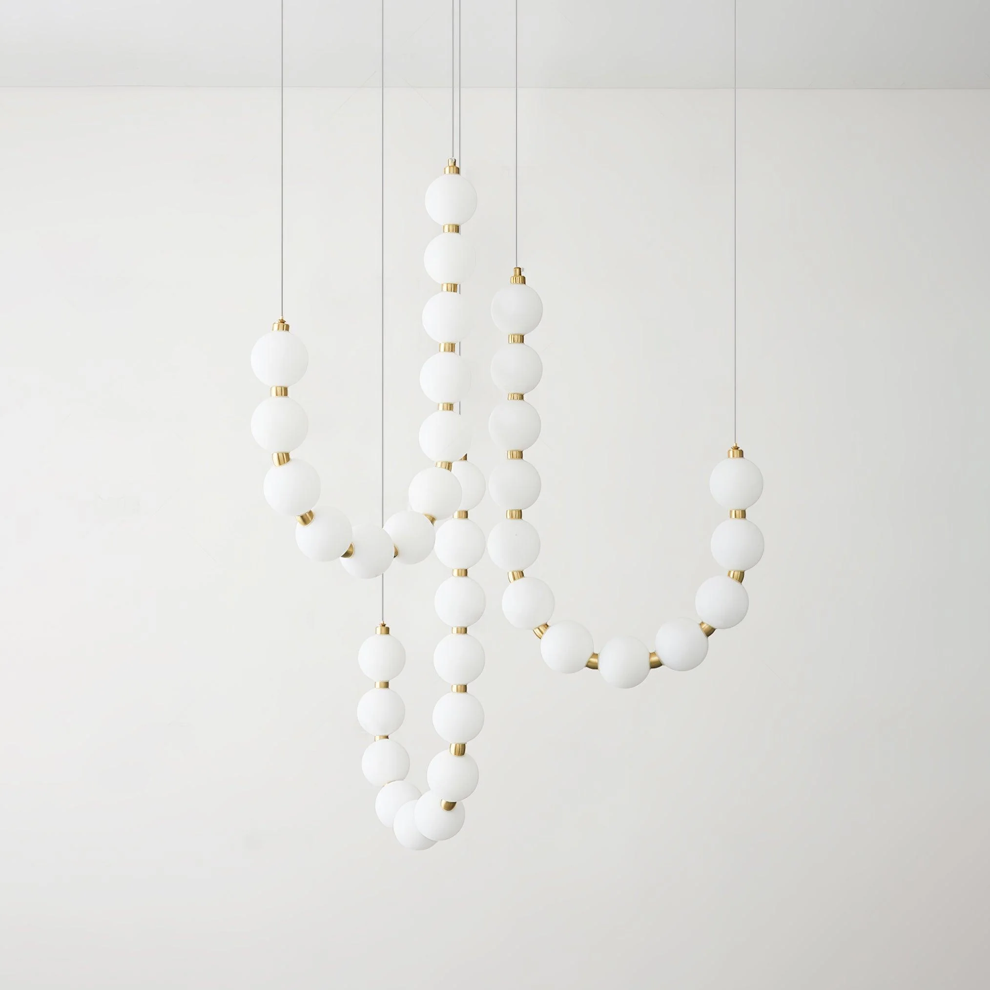 Pearl Modernl Glass Chandelier - Image 12