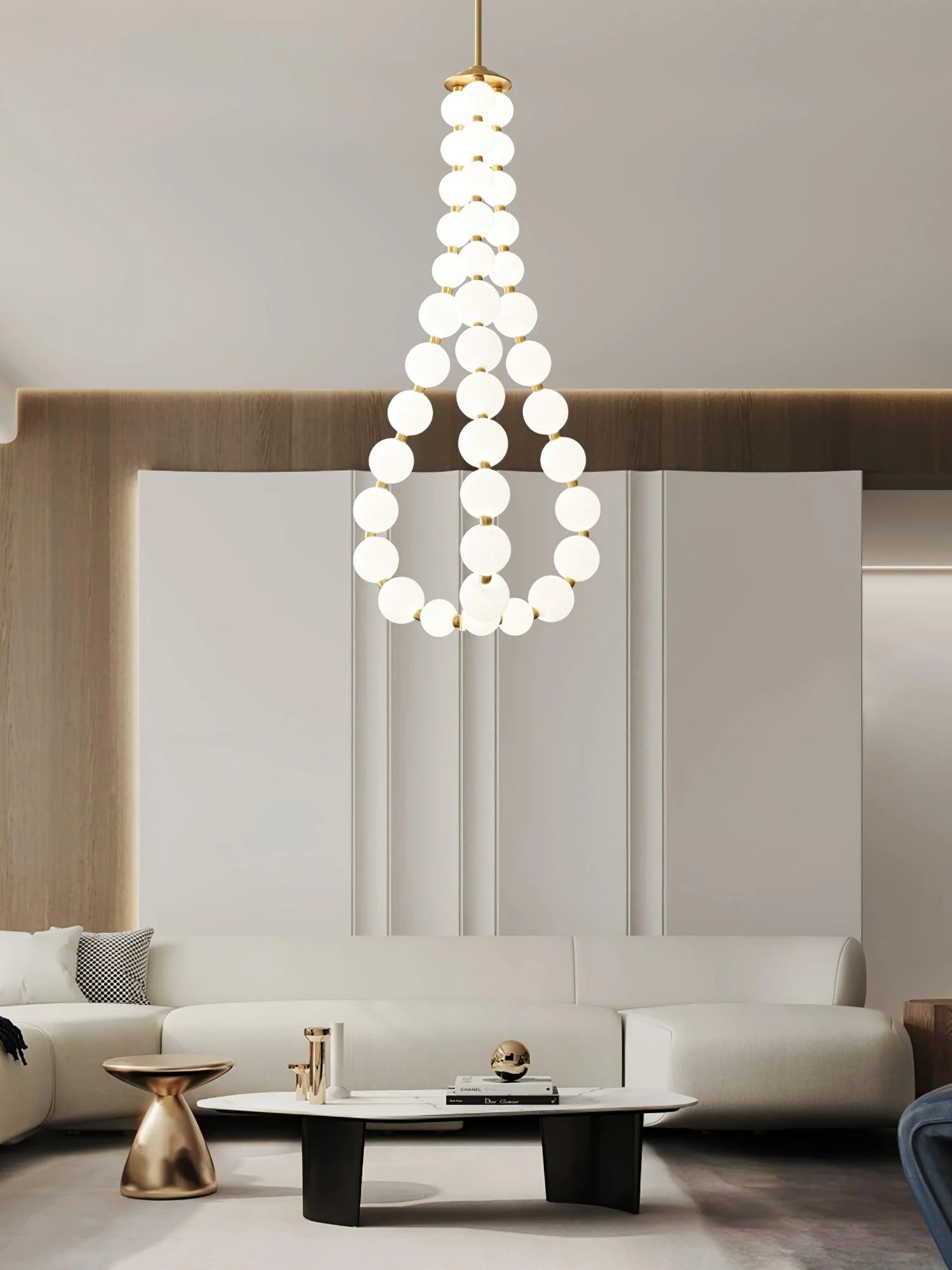 Pearl Modernl Glass Chandelier - Image 19