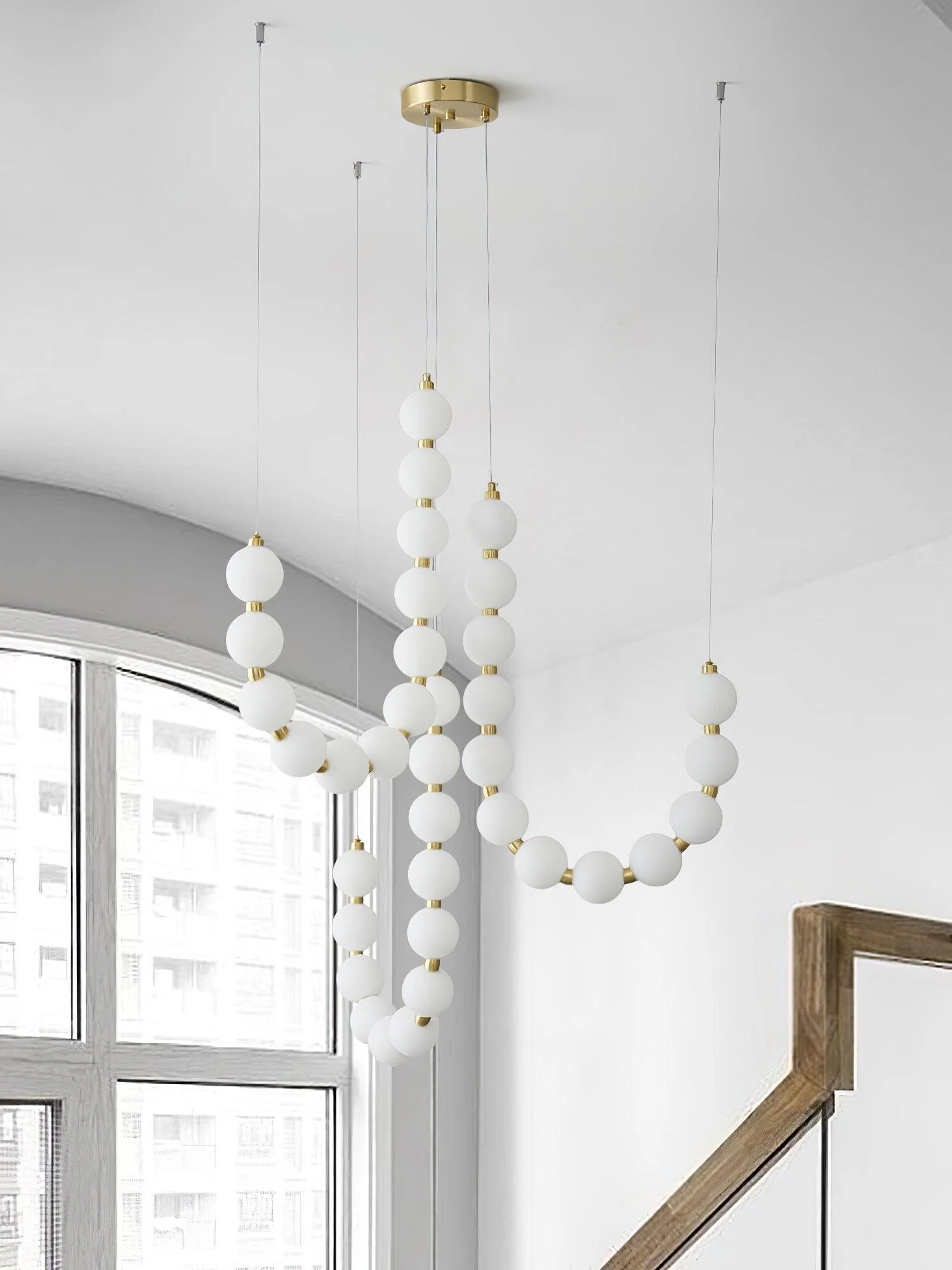 Pearl Modernl Glass Chandelier - Image 22