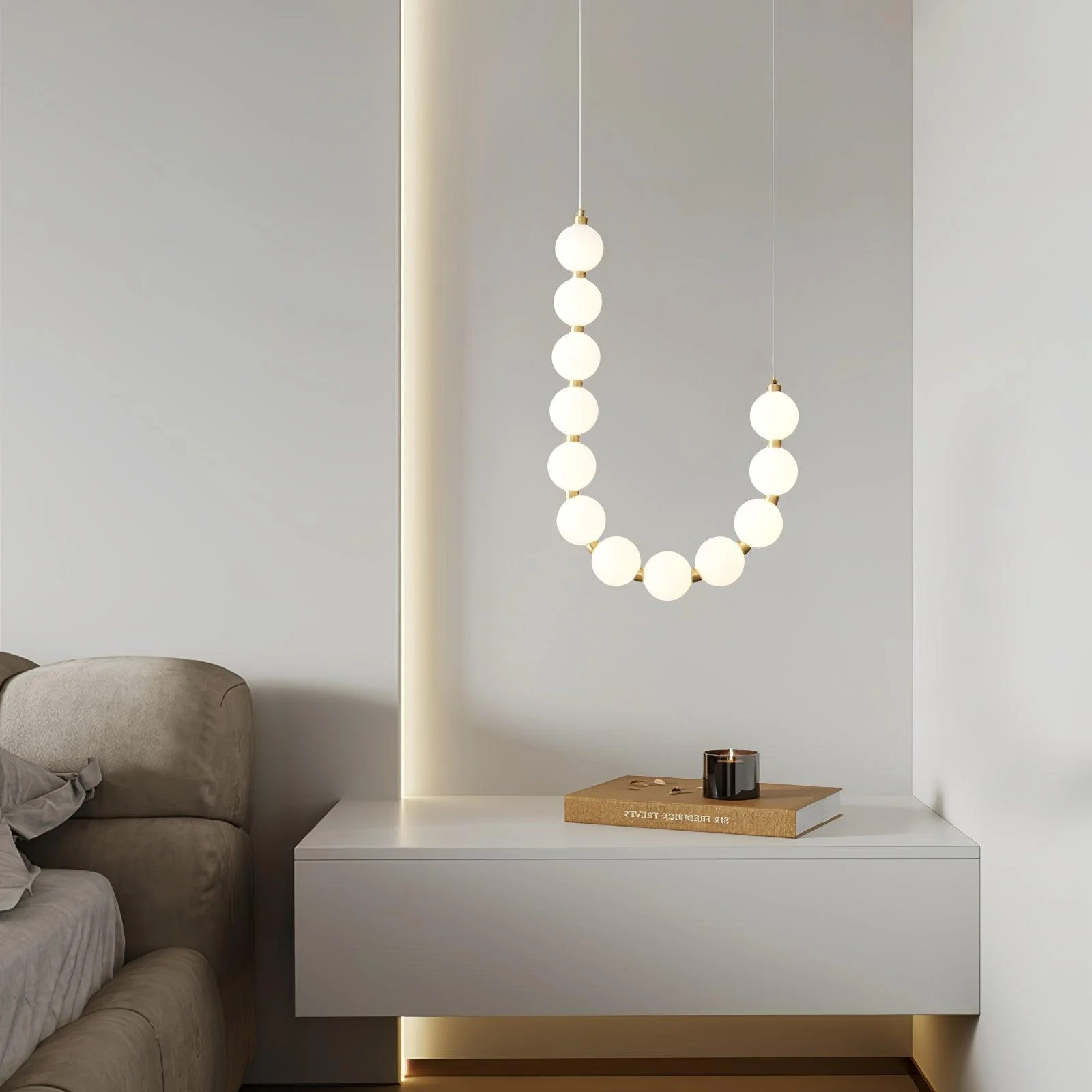 Pearl Modernl Glass Chandelier - Image 27