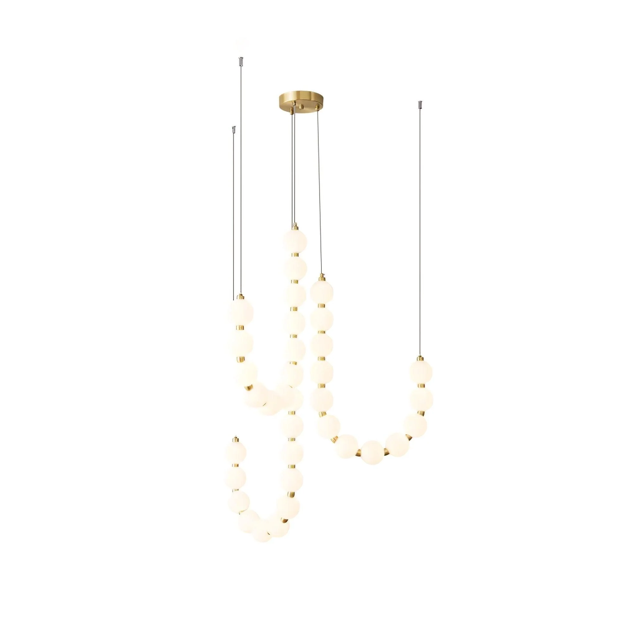 Pearl Modernl Glass Chandelier - Image 5