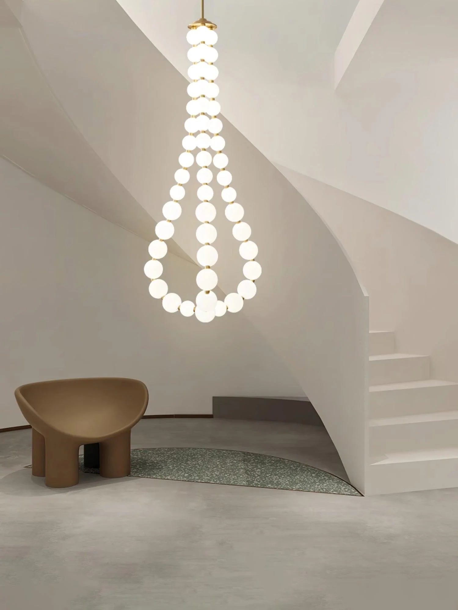 Pearl Modernl Glass Chandelier - Image 7