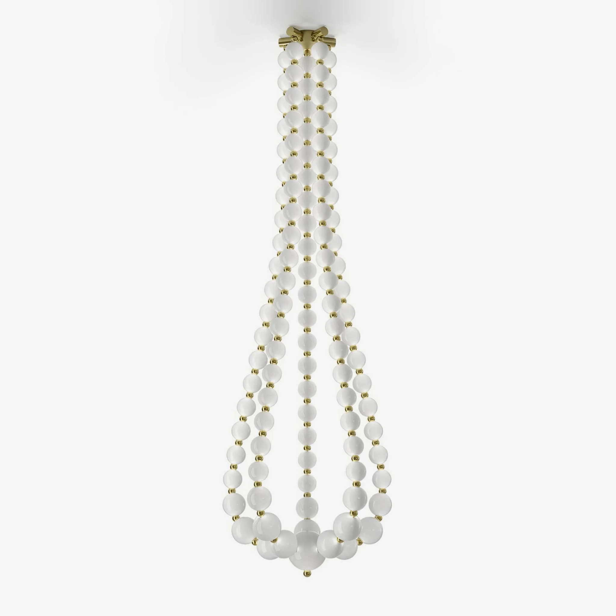PearlCascade Glass Bead Chandelier - Image 42