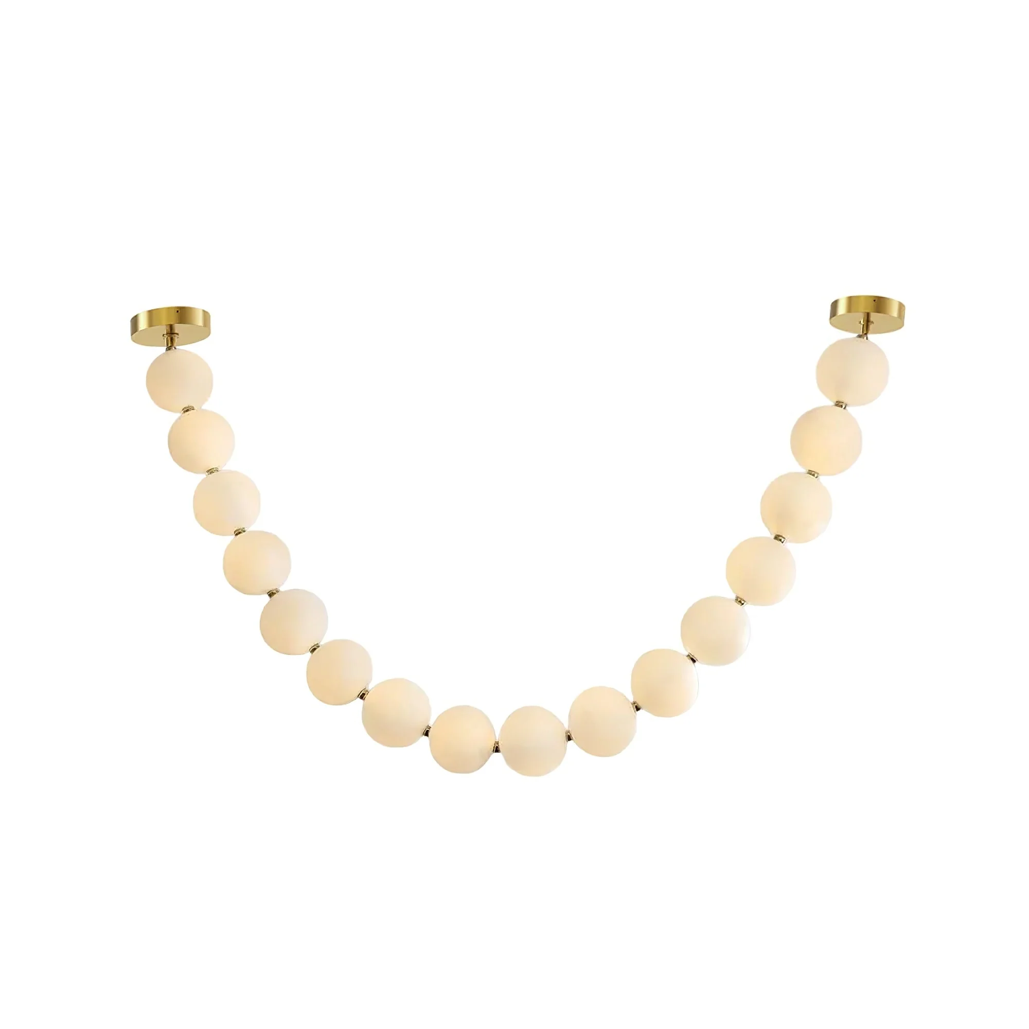 PearlCascade Glass Bead Chandelier - Image 61