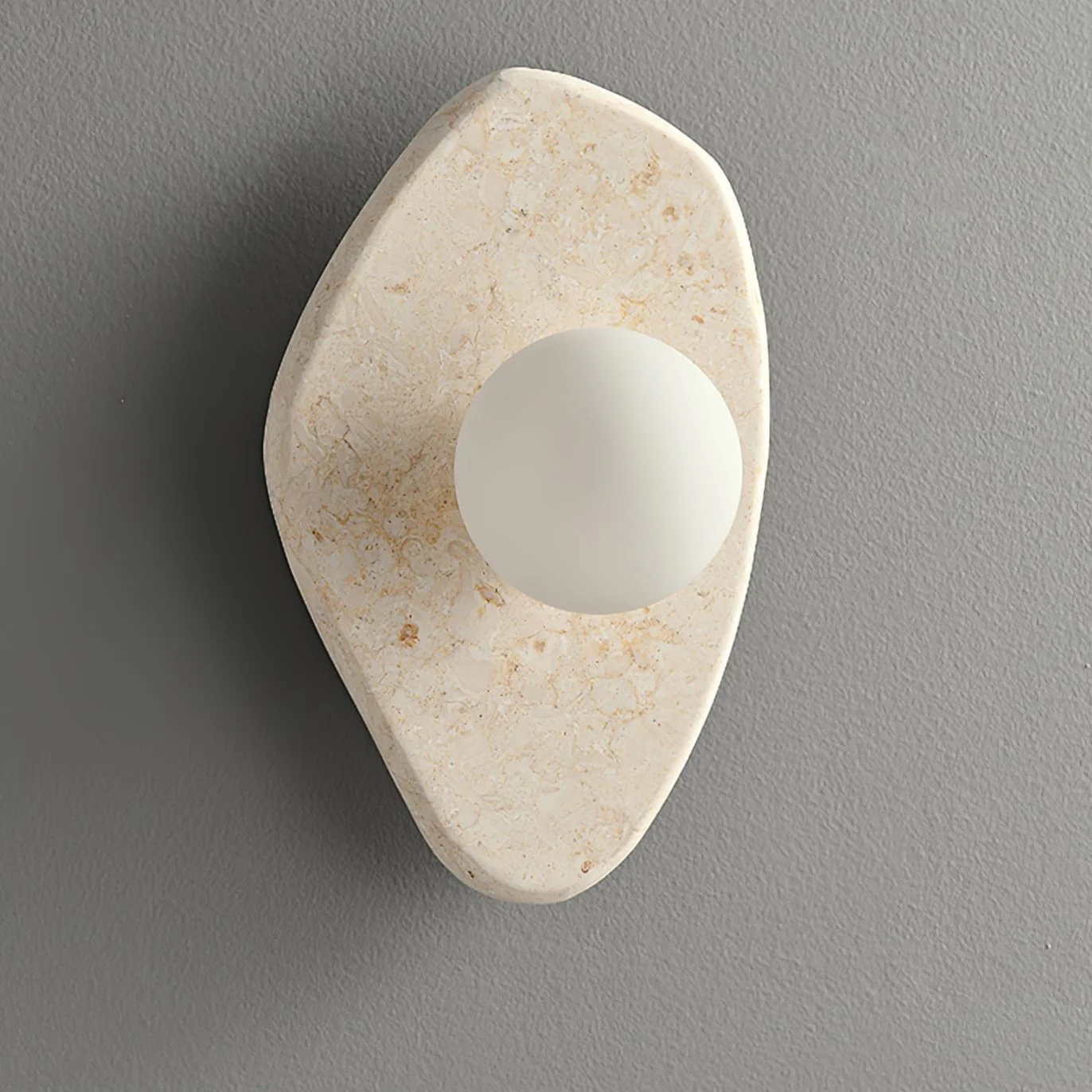 Pebble Rustic Marble Wall Light - Image 3