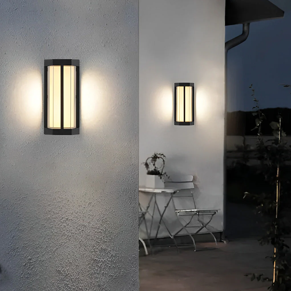 Peggy Double LED Modern Outdoor Wall Lights - Image 6