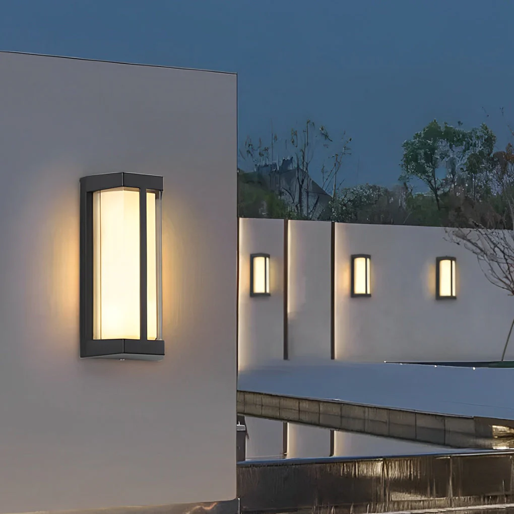 Peggy Double LED Modern Outdoor Wall Lights - Image 7