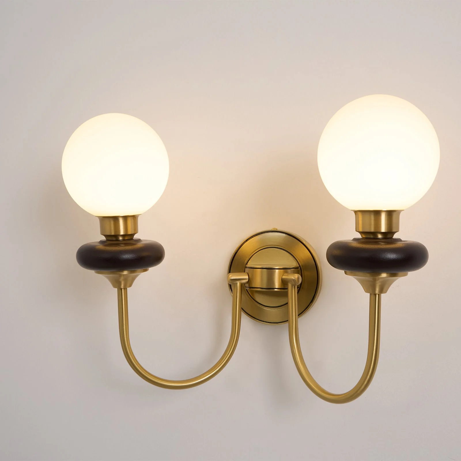 Perry Wall Lamp Premium Nordic Art Walnut Glass - Image 10