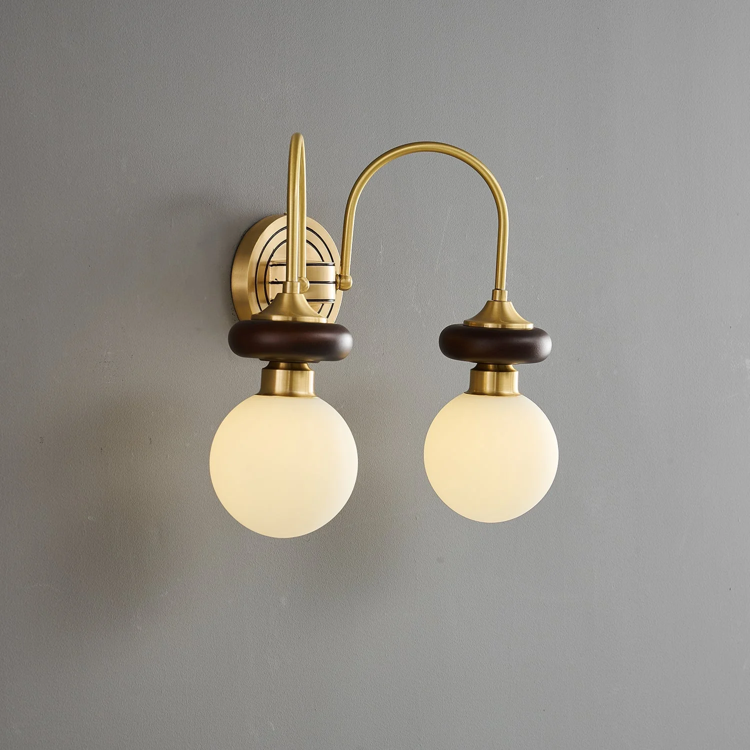 Perry Wall Lamp Premium Nordic Art Walnut Glass - Image 18