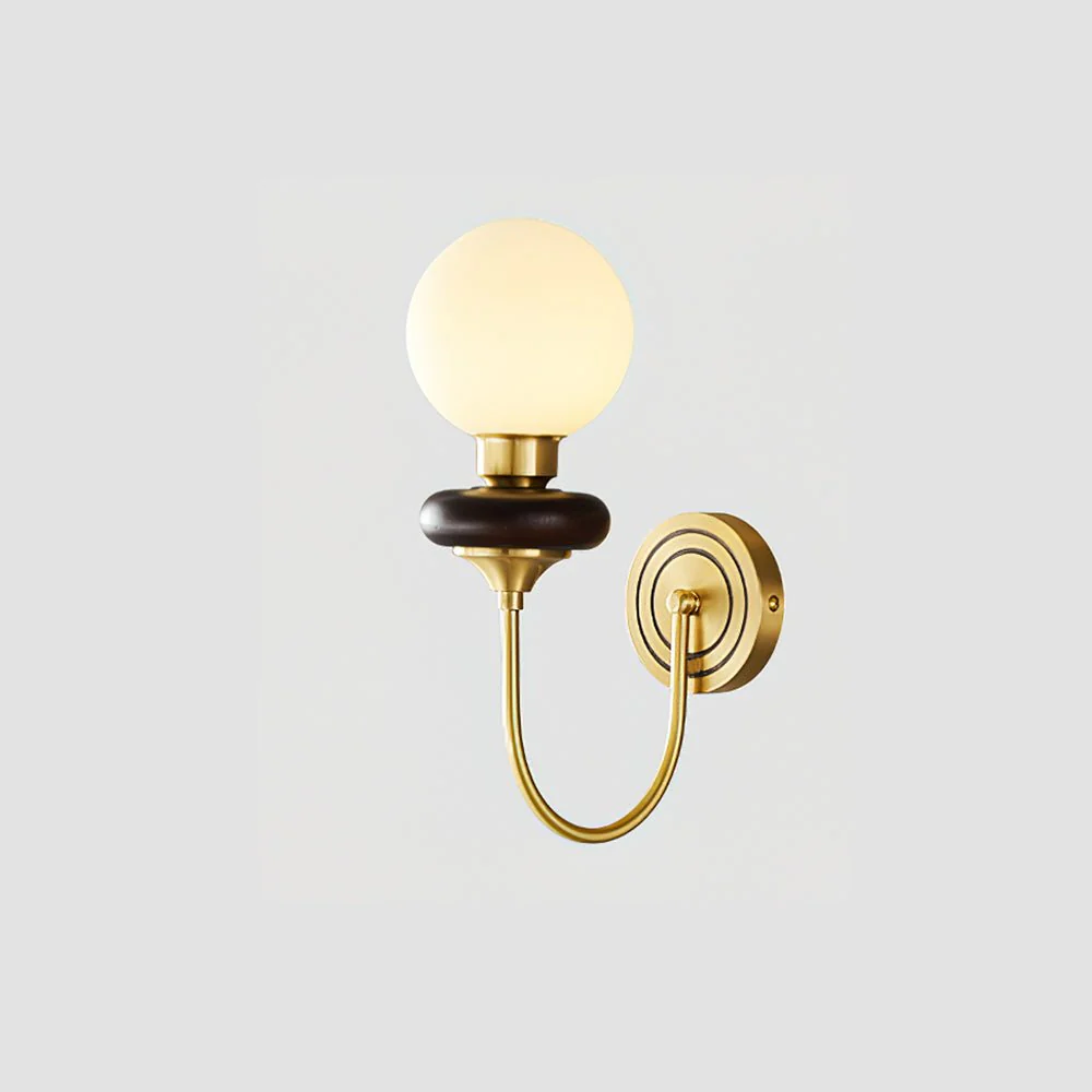 Perry Wall Lamp Premium Nordic Art Walnut Glass - Image 20