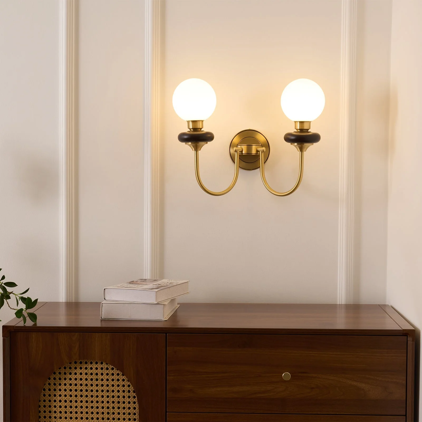 Perry Wall Lamp Premium Nordic Art Walnut Glass - Image 22