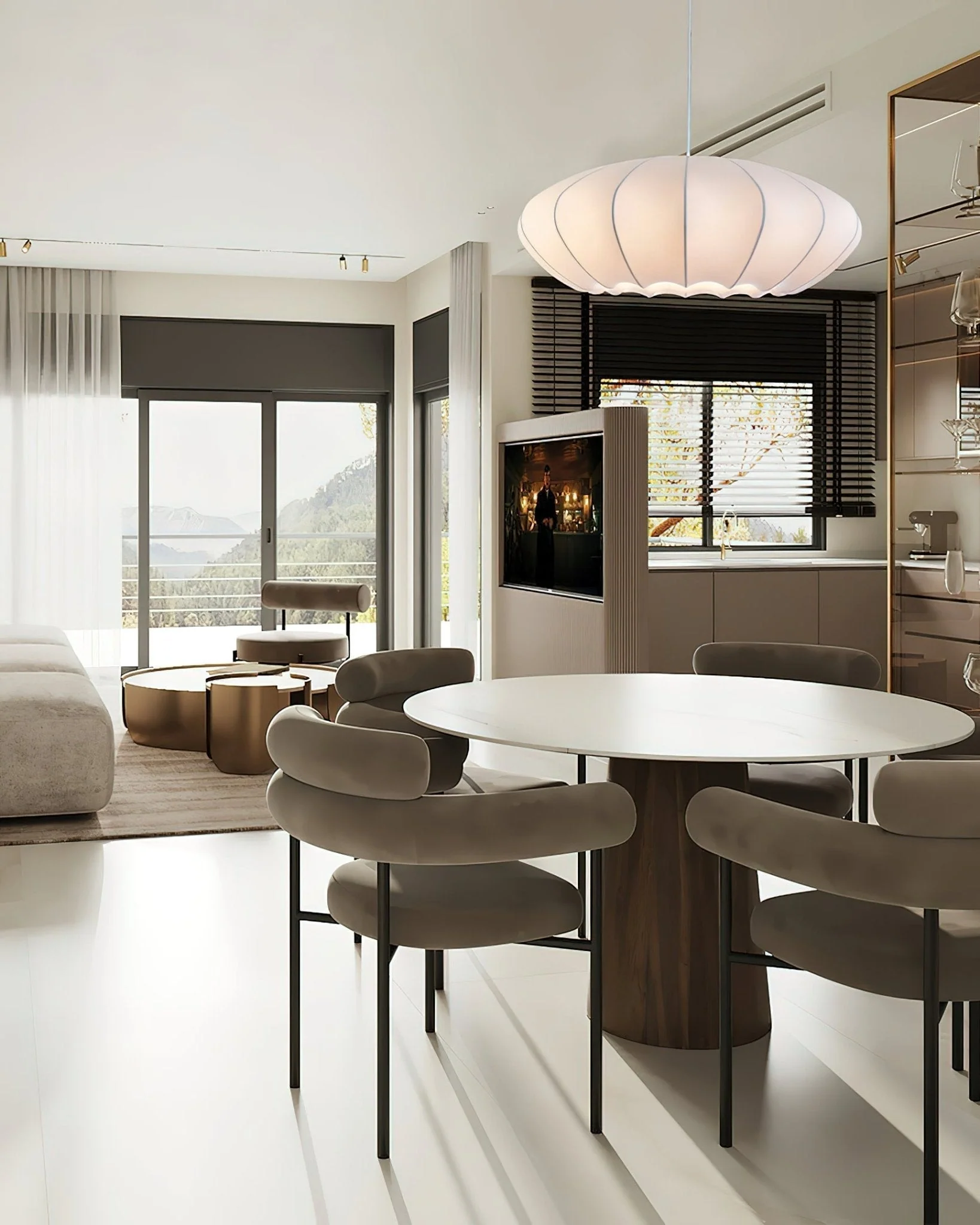 Petalat Silk Elegant Pendant Lamp - Image 12