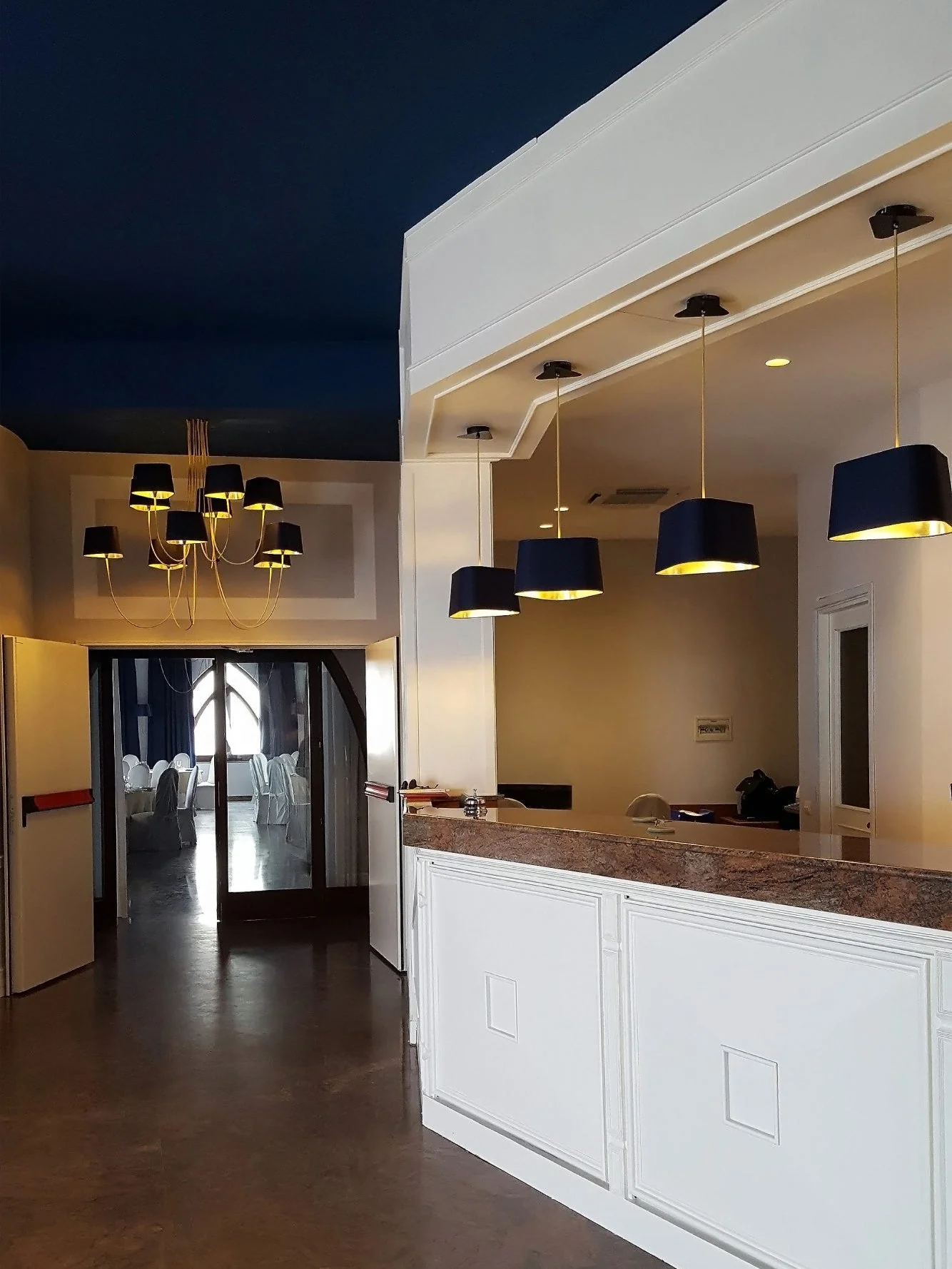 Petit Contemporary Fabric Chandelier - Image 18