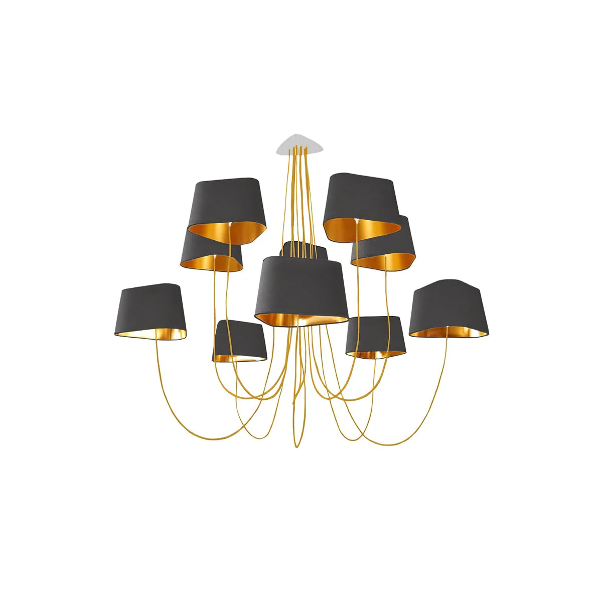 Petit Contemporary Fabric Chandelier - Image 41