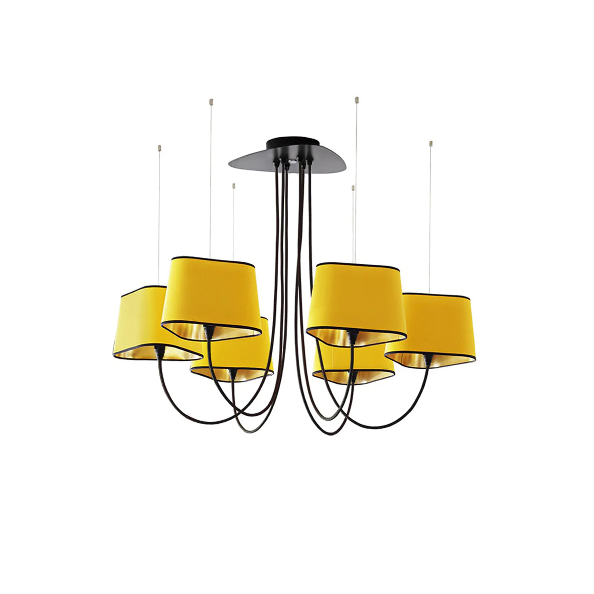 Petit Contemporary Fabric Chandelier - Image 66