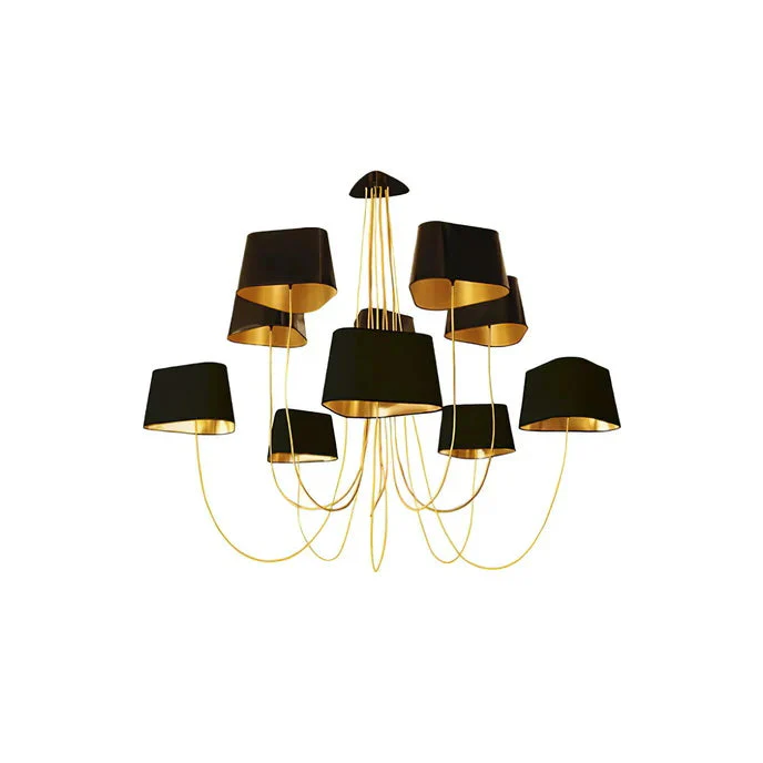 Petit Contemporary Fabric Chandelier - Image 69