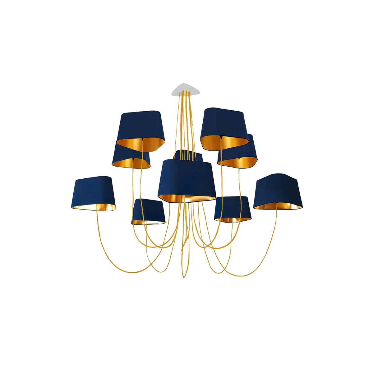 Petit Contemporary Fabric Chandelier - Image 74