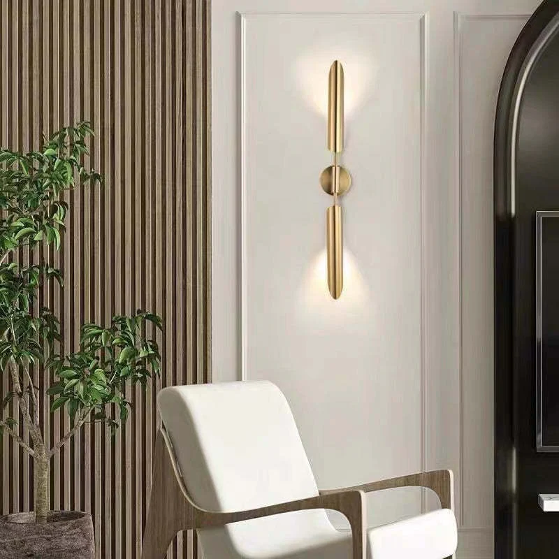 Phira Luxury Double-head Golden Scabbard Wall Lamp - Image 2