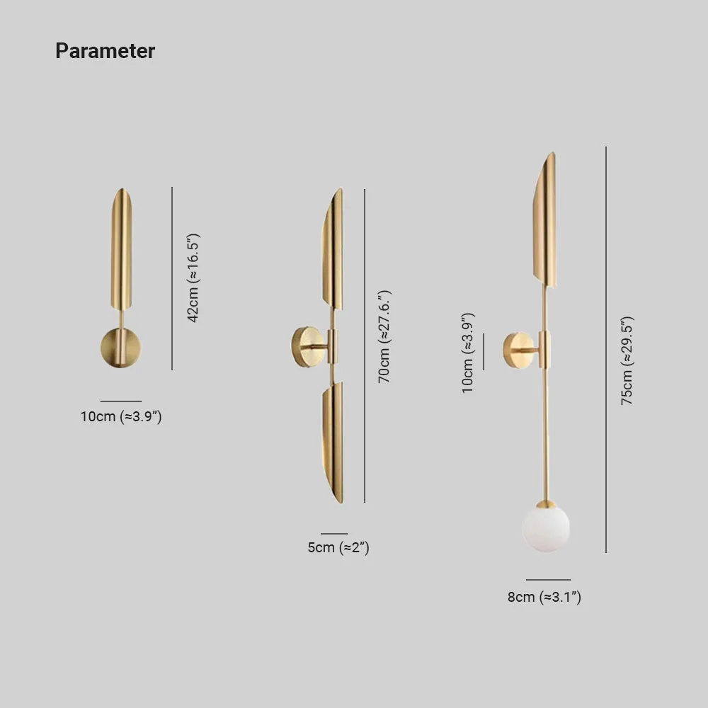 Phira Luxury Double-head Golden Scabbard Wall Lamp - Image 4