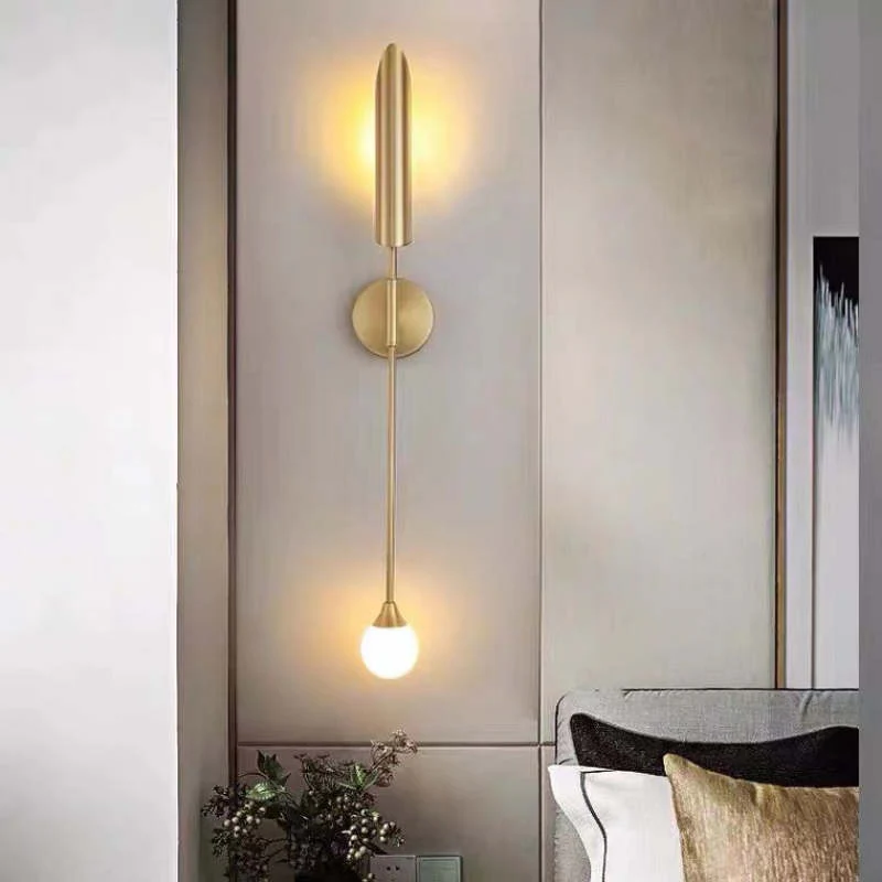 Phira Luxury Double-head Golden Scabbard Wall Lamp - Image 7