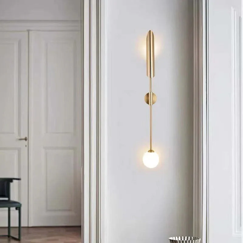 Phira Luxury Double-head Golden Scabbard Wall Lamp - Image 8