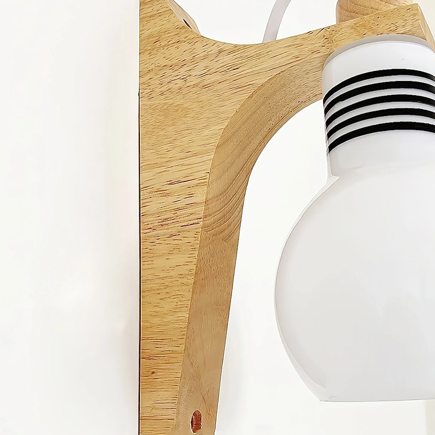 Picle Farmhouse Rubber Wood Wall Light - Image 12