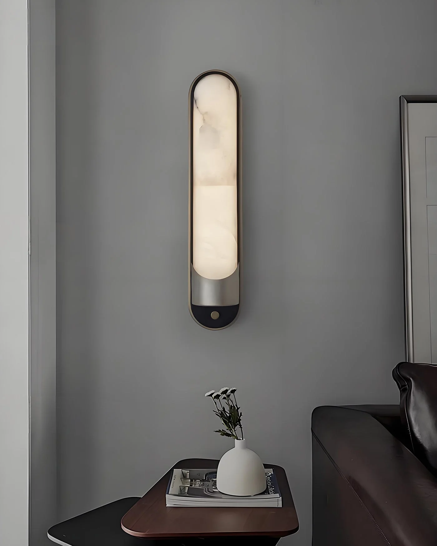 Pillo Modern Alabaster Wall Lamp - Image 5