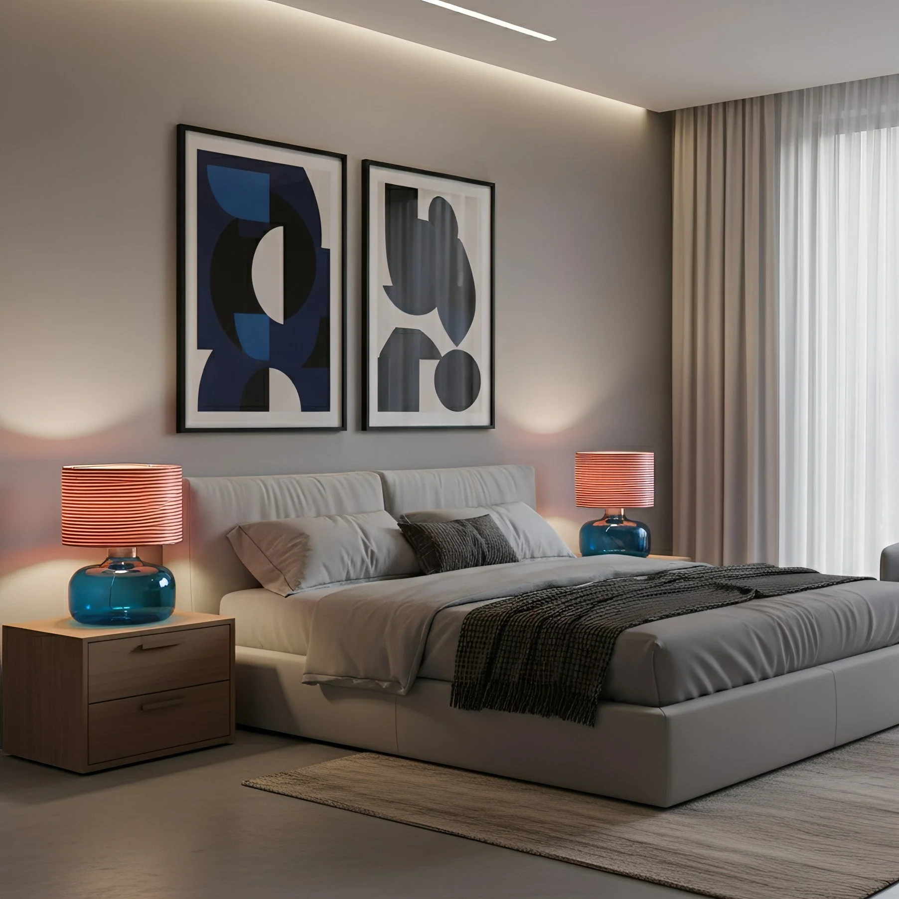 Pillowfort Modern Glass Table Lamp - Image 11