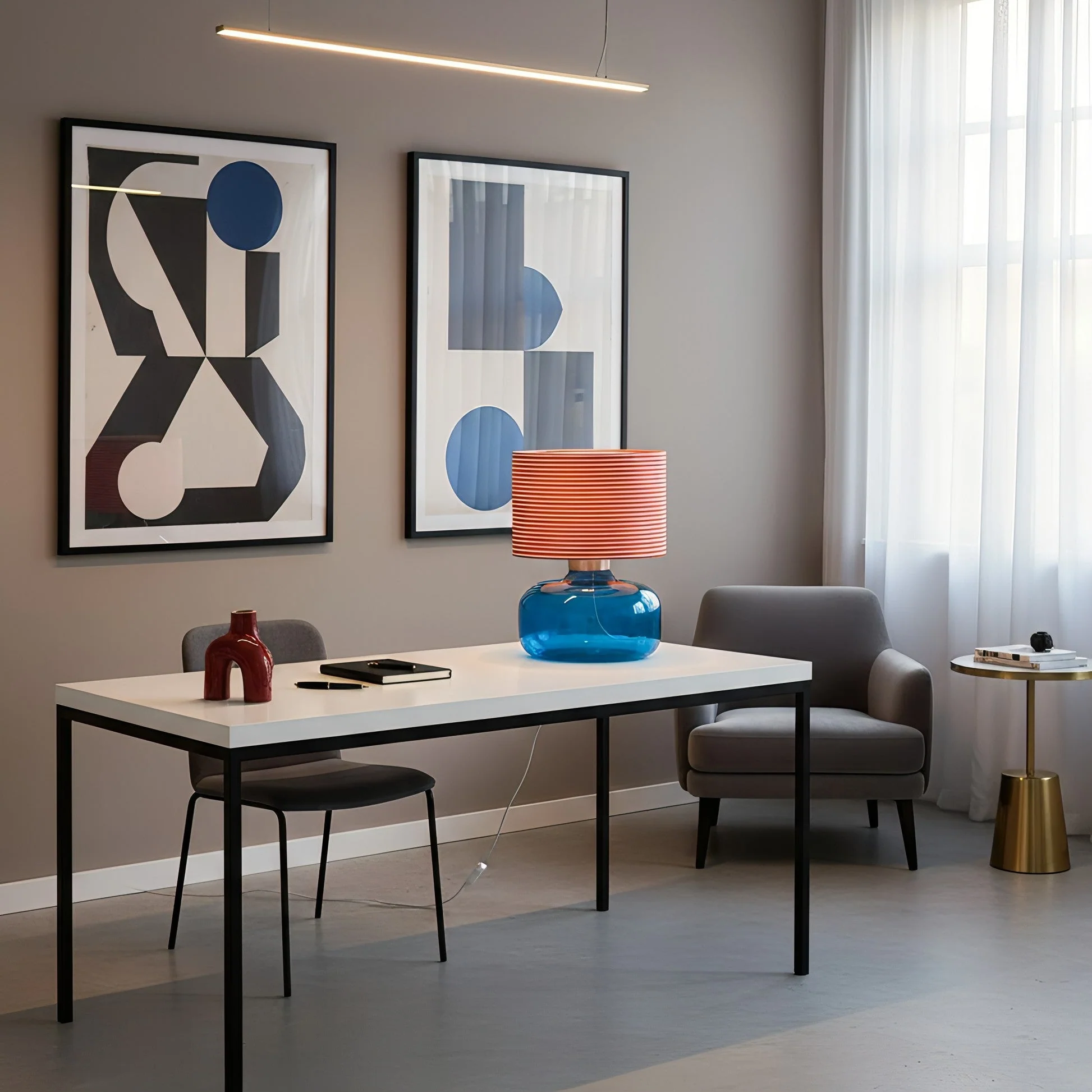 Pillowfort Modern Glass Table Lamp - Image 7