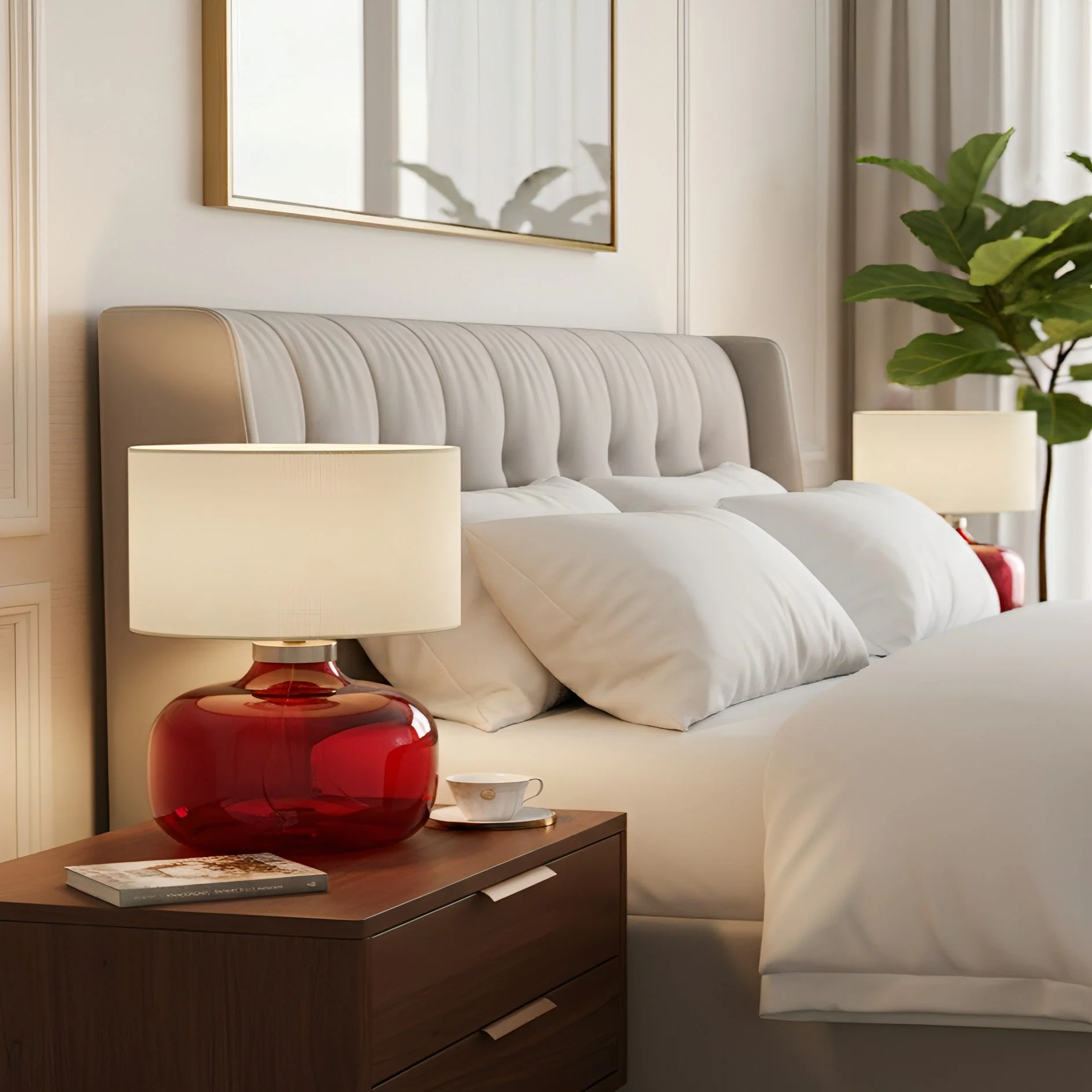 Pillowfort Modern Glass Table Lamp - Image 8