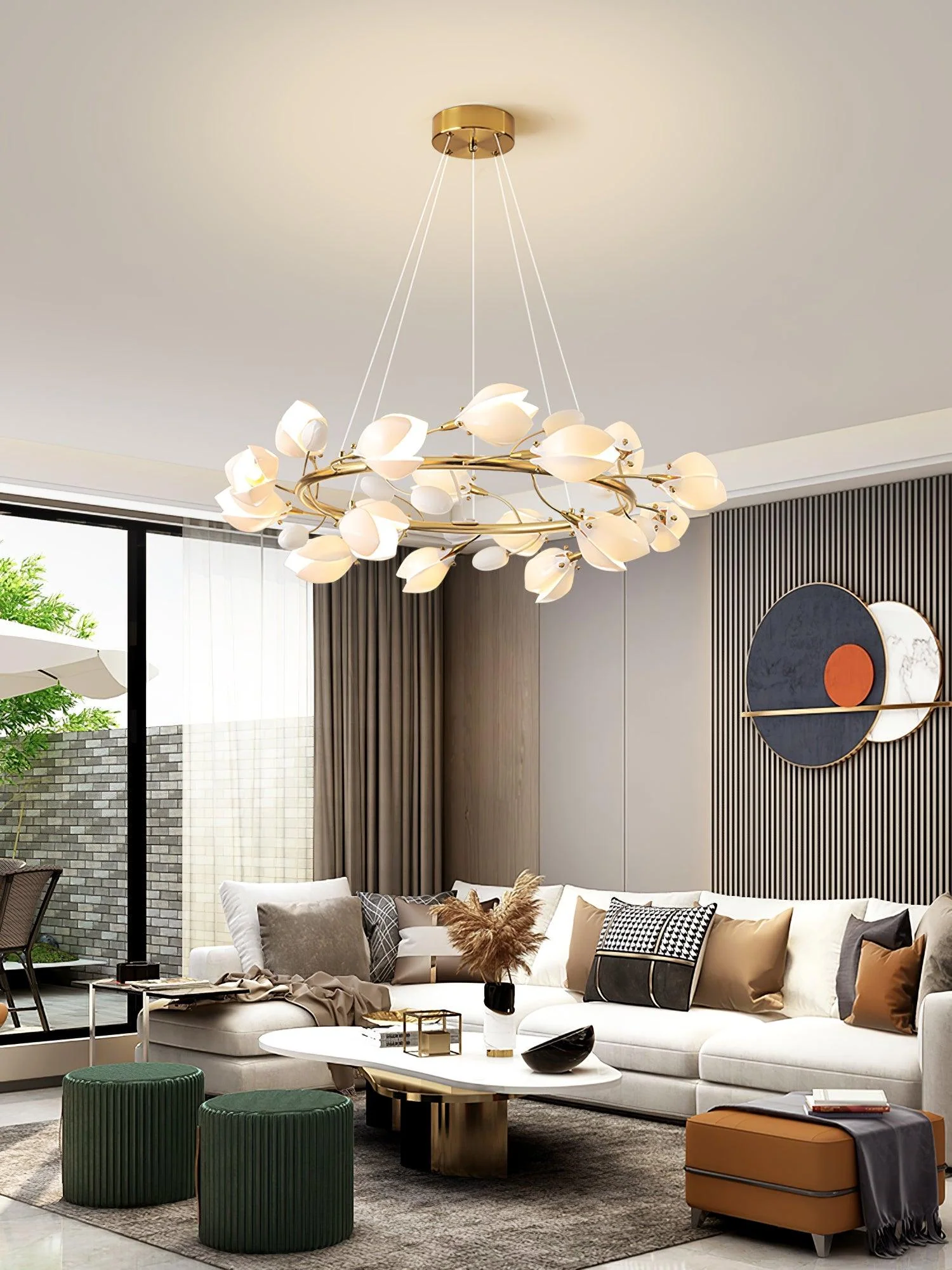 Porcelain Premium Elegance Ceramic Chandelier - Image 2