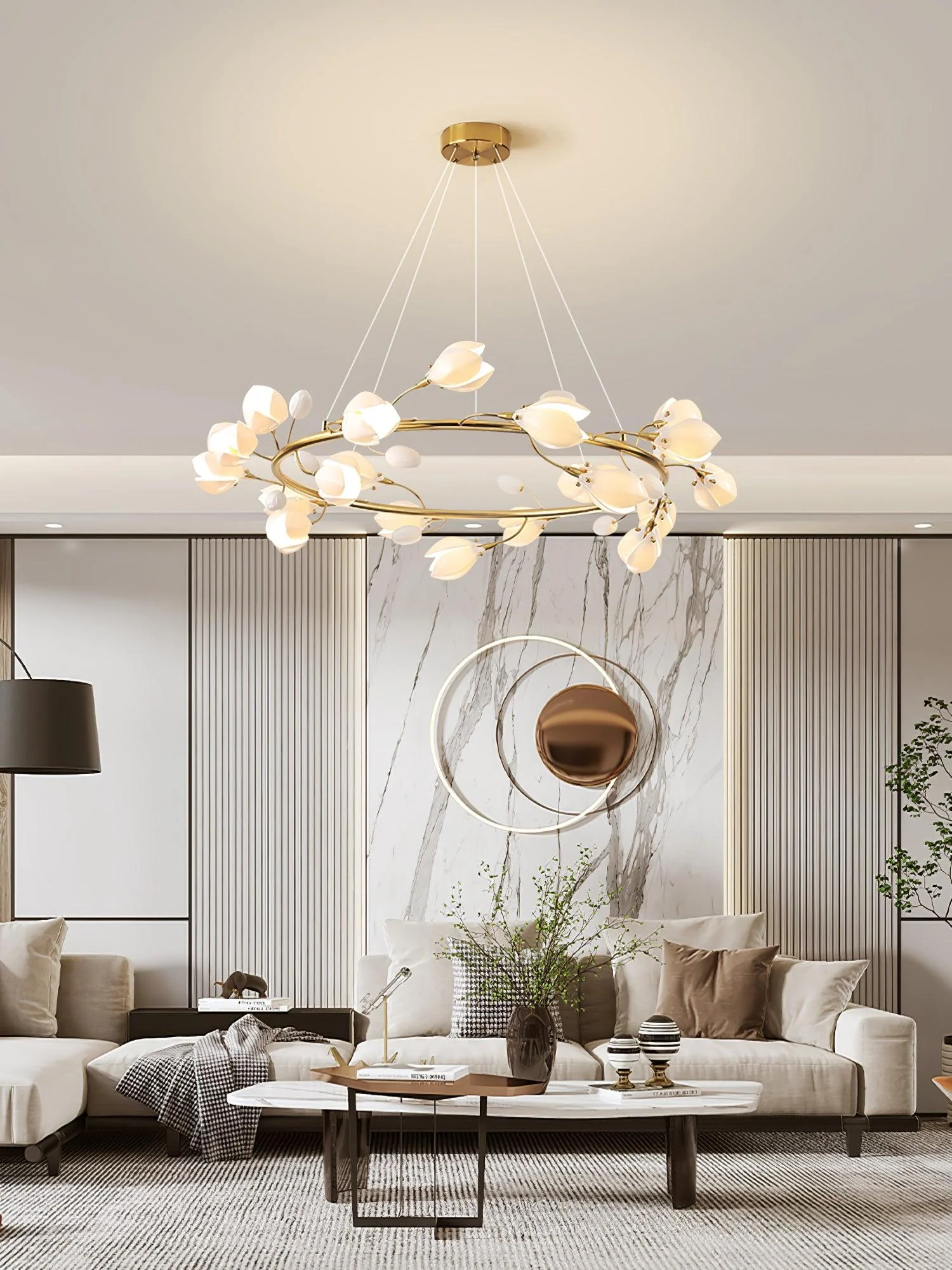 Porcelain Premium Elegance Ceramic Chandelier - Image 3