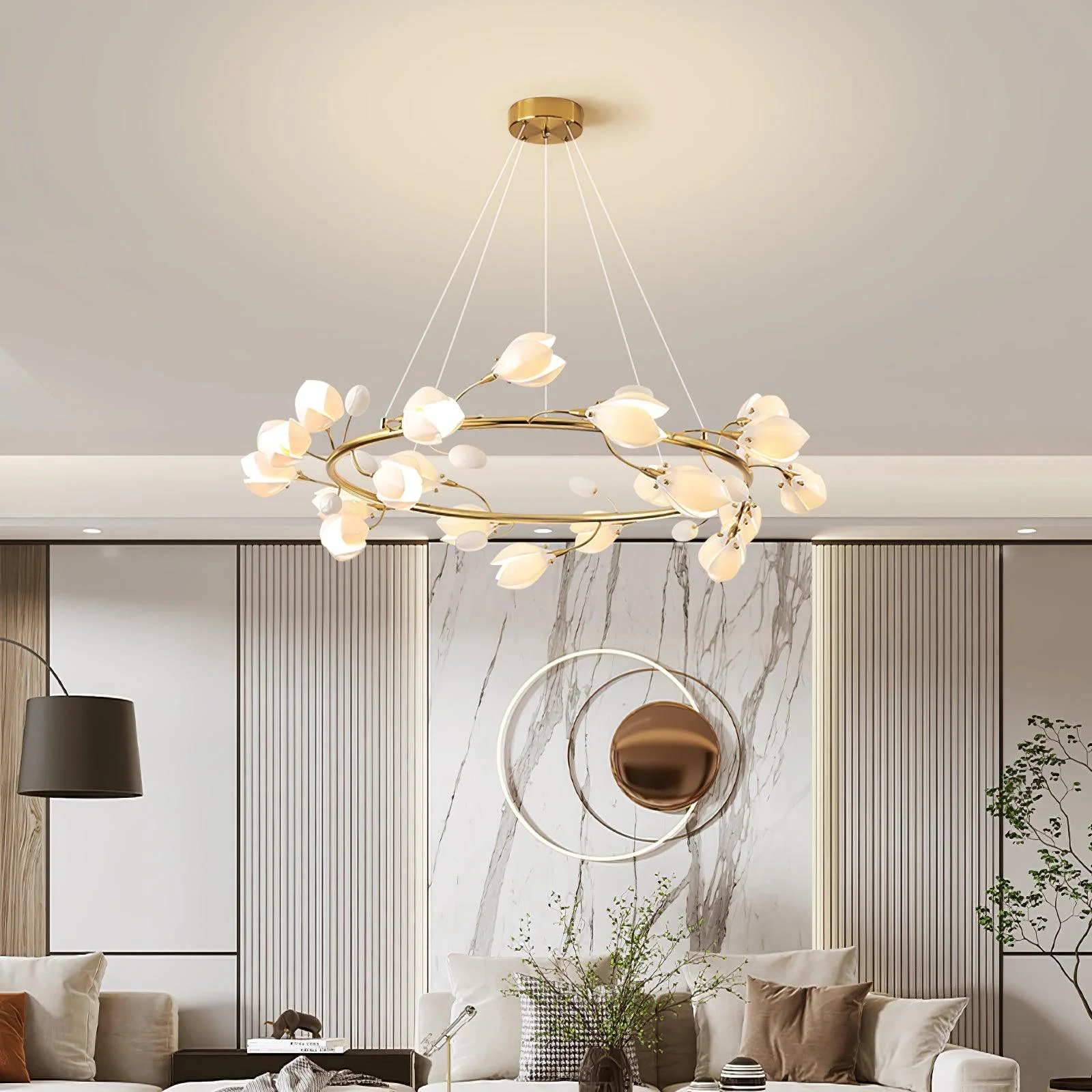 Porcelain Premium Elegance Ceramic Chandelier - Image 4