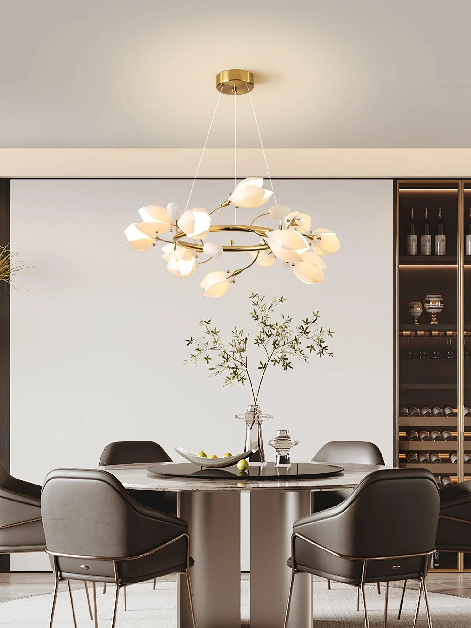 Porcelain Premium Elegance Ceramic Chandelier - Image 8