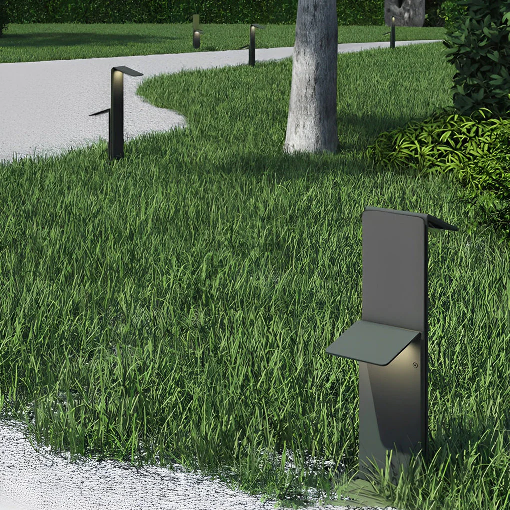 Praed Modern Vertical LED Steel Outdoor Pathway Lights - Image 5