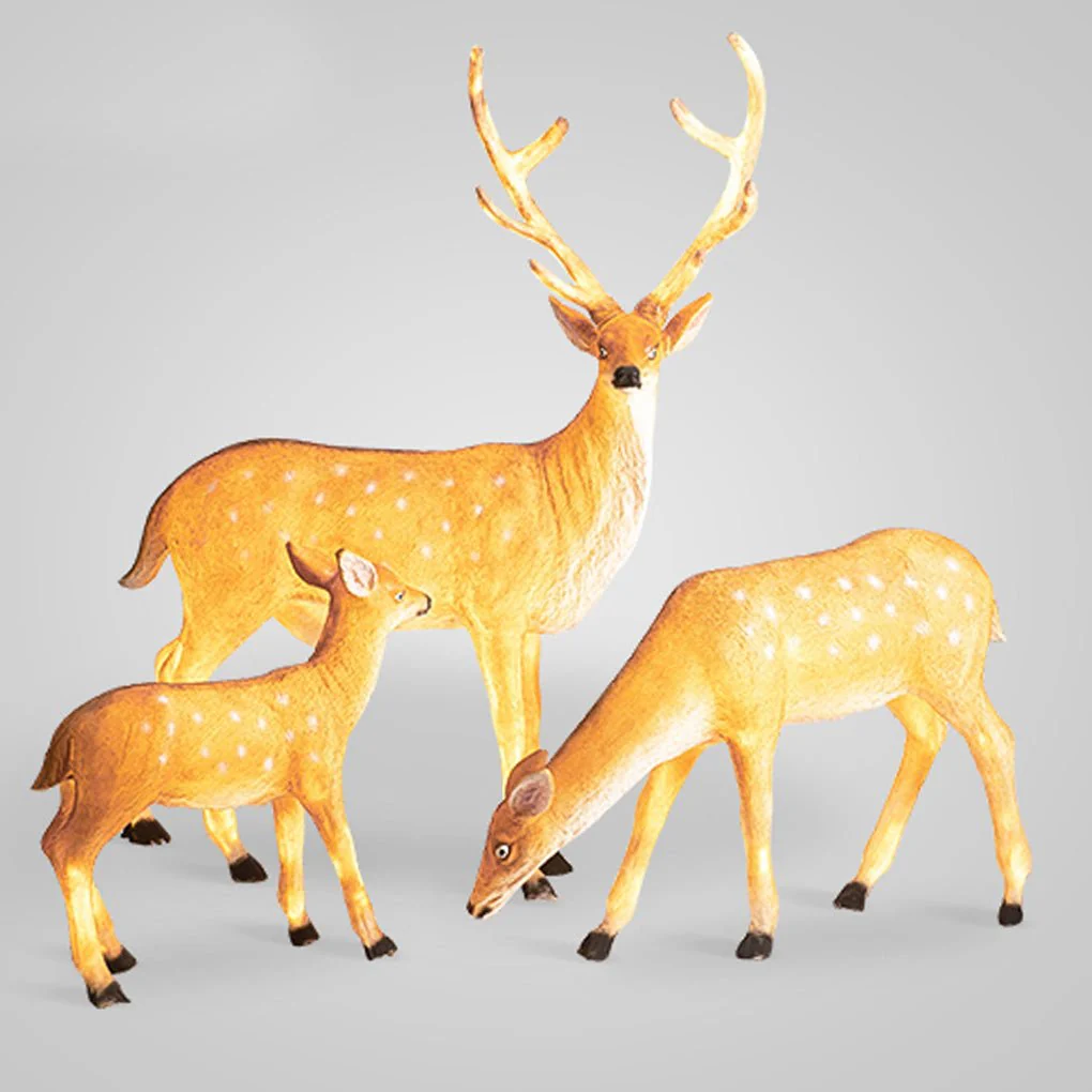 Prosperous Landscape Animal Resin Outdoor Lawn Lights - Image 10