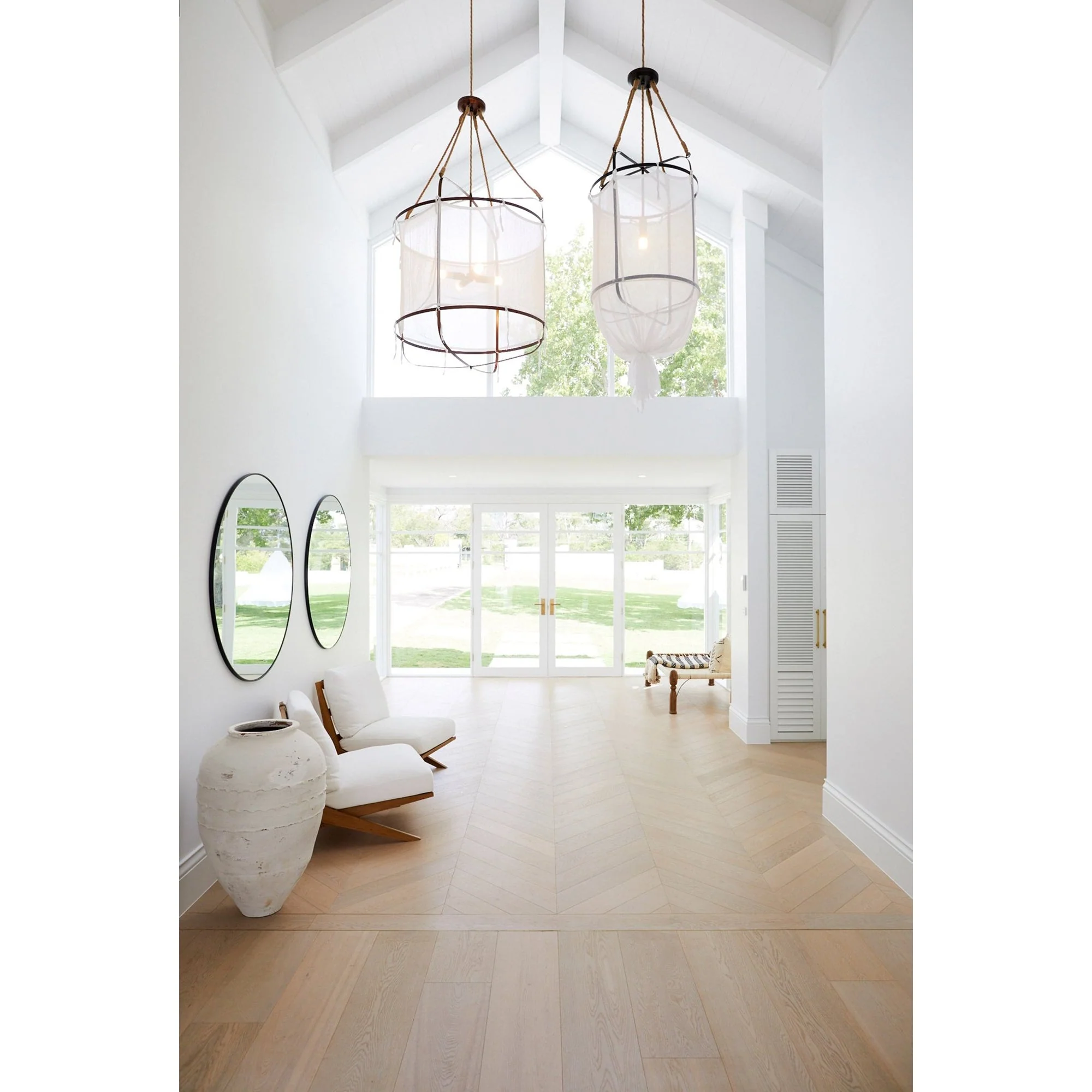 Provence Modern Linen Fabric Pendant Light - Image 11