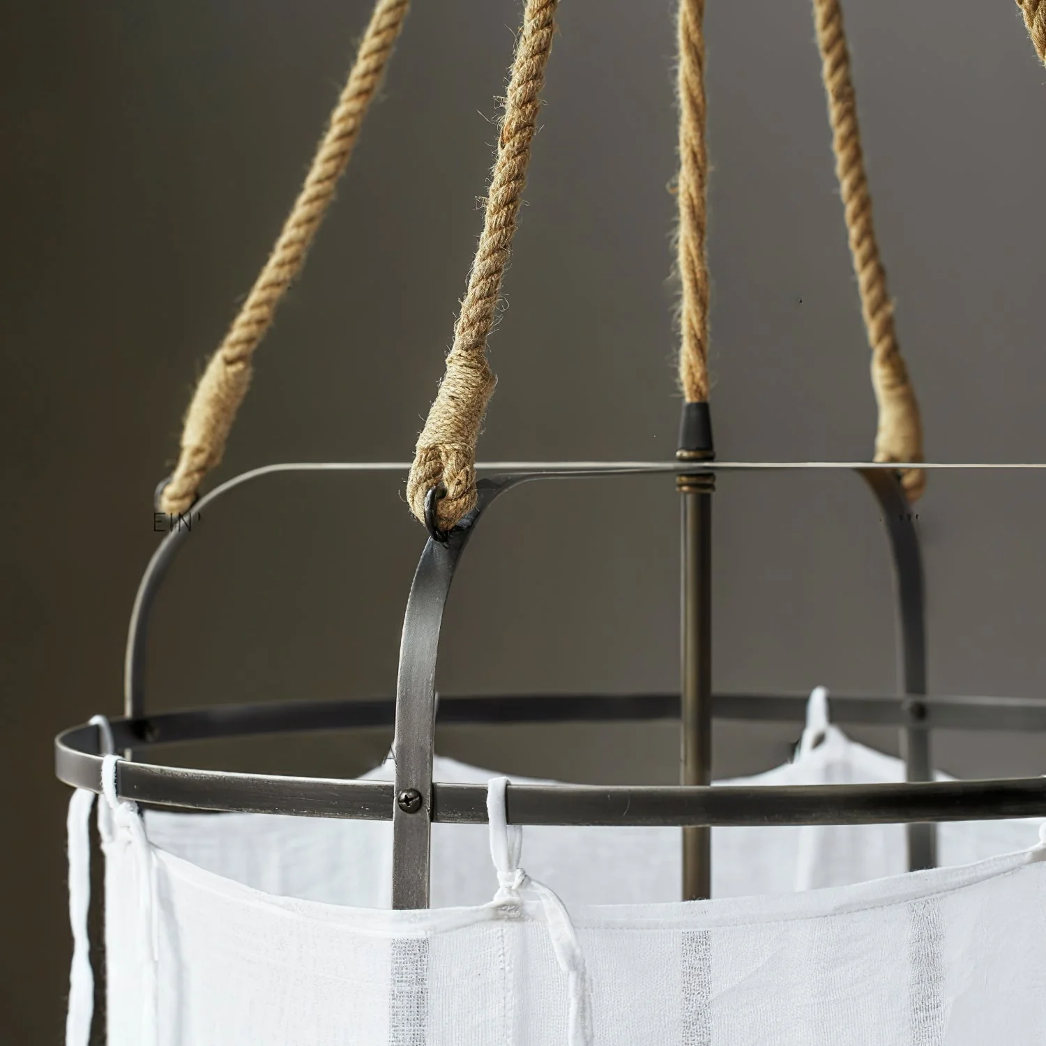Provence Modern Linen Fabric Pendant Light - Image 17
