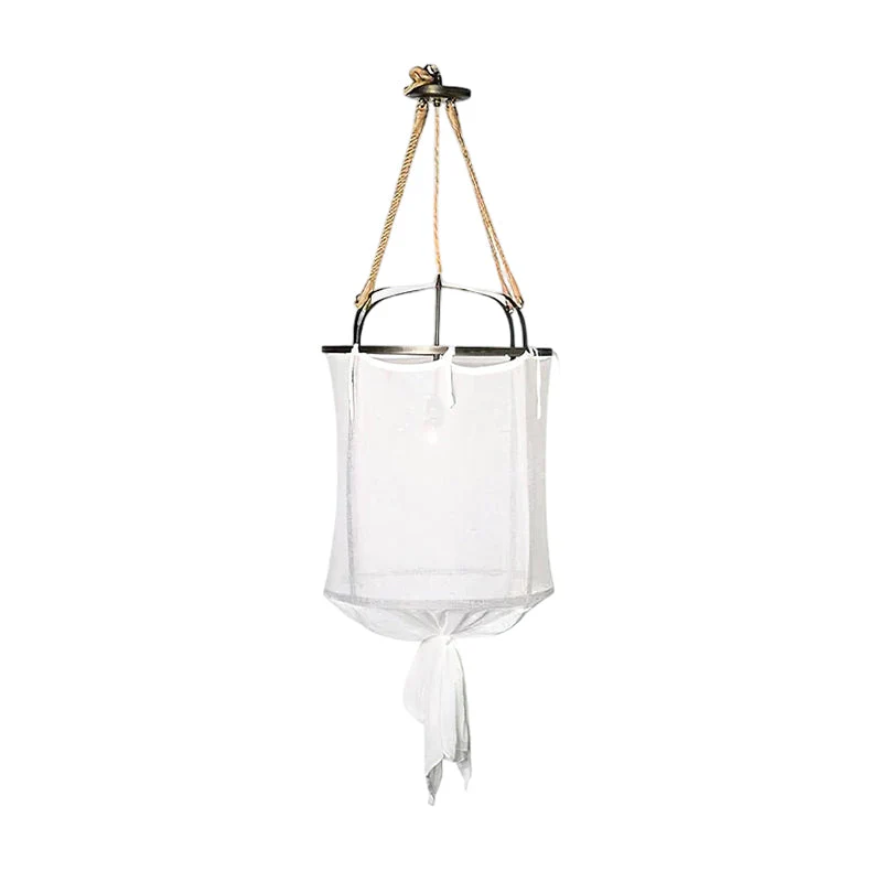 Provence Modern Linen Fabric Pendant Light - Image 22