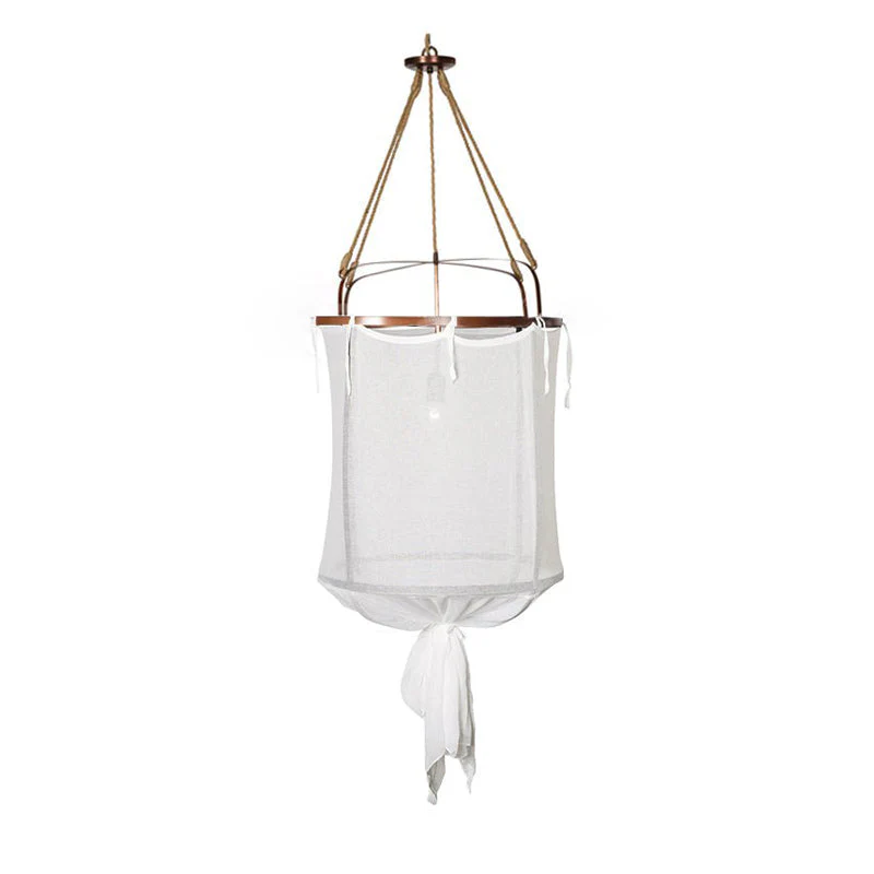 Provence Modern Linen Fabric Pendant Light - Image 27
