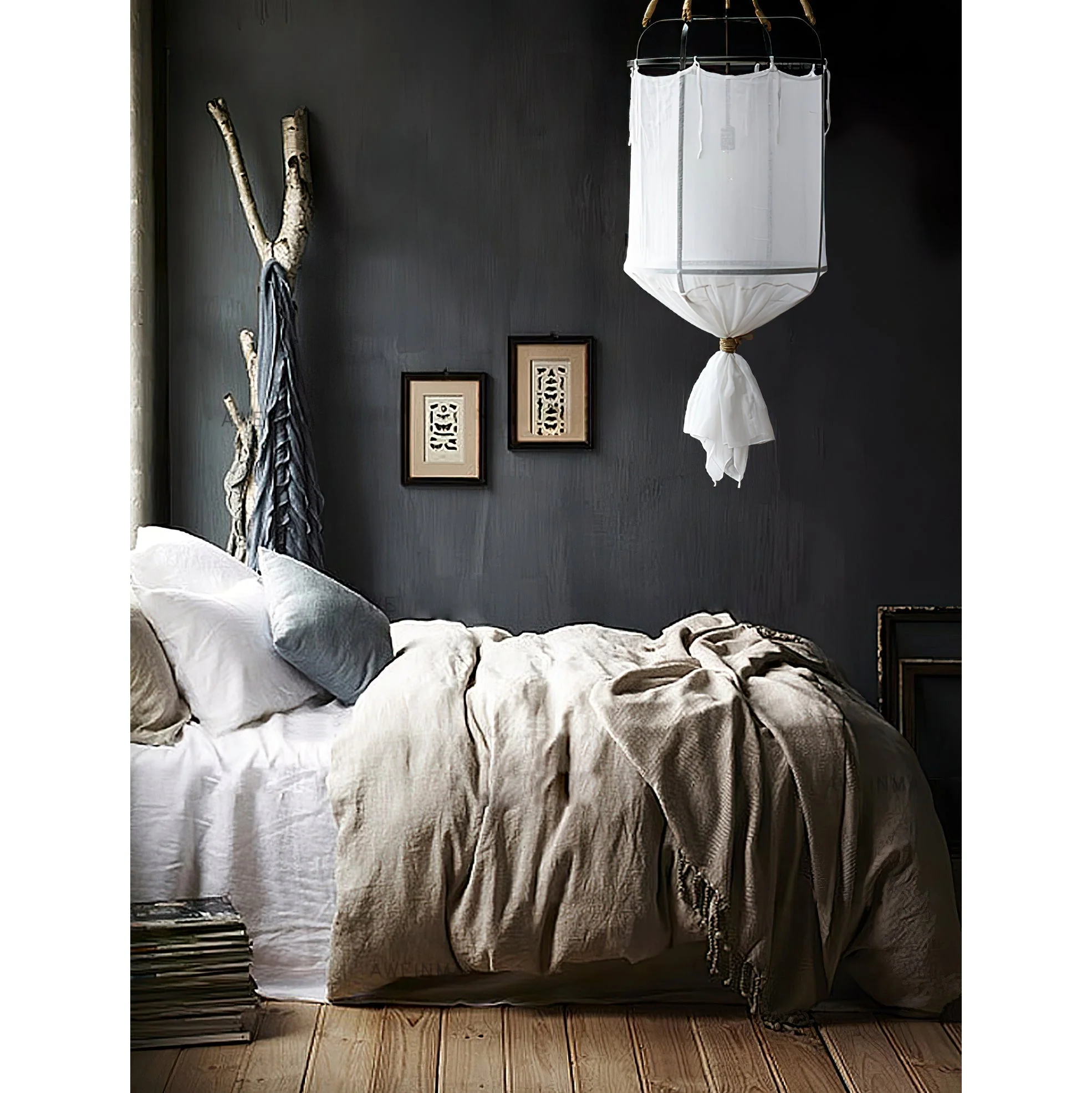 Provence Modern Linen Fabric Pendant Light - Image 9