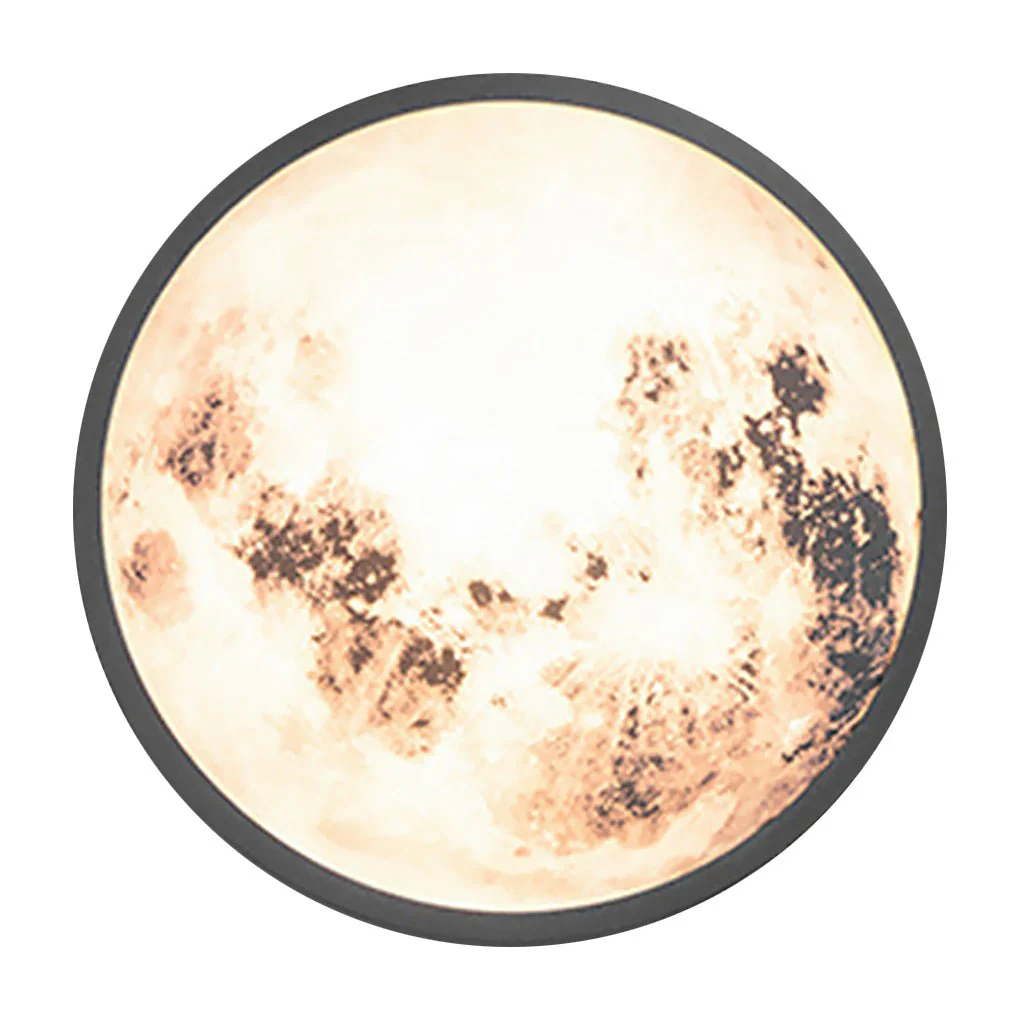 Prudent Creative Moon Glass Steel Outdoor Wall Light - Image 10