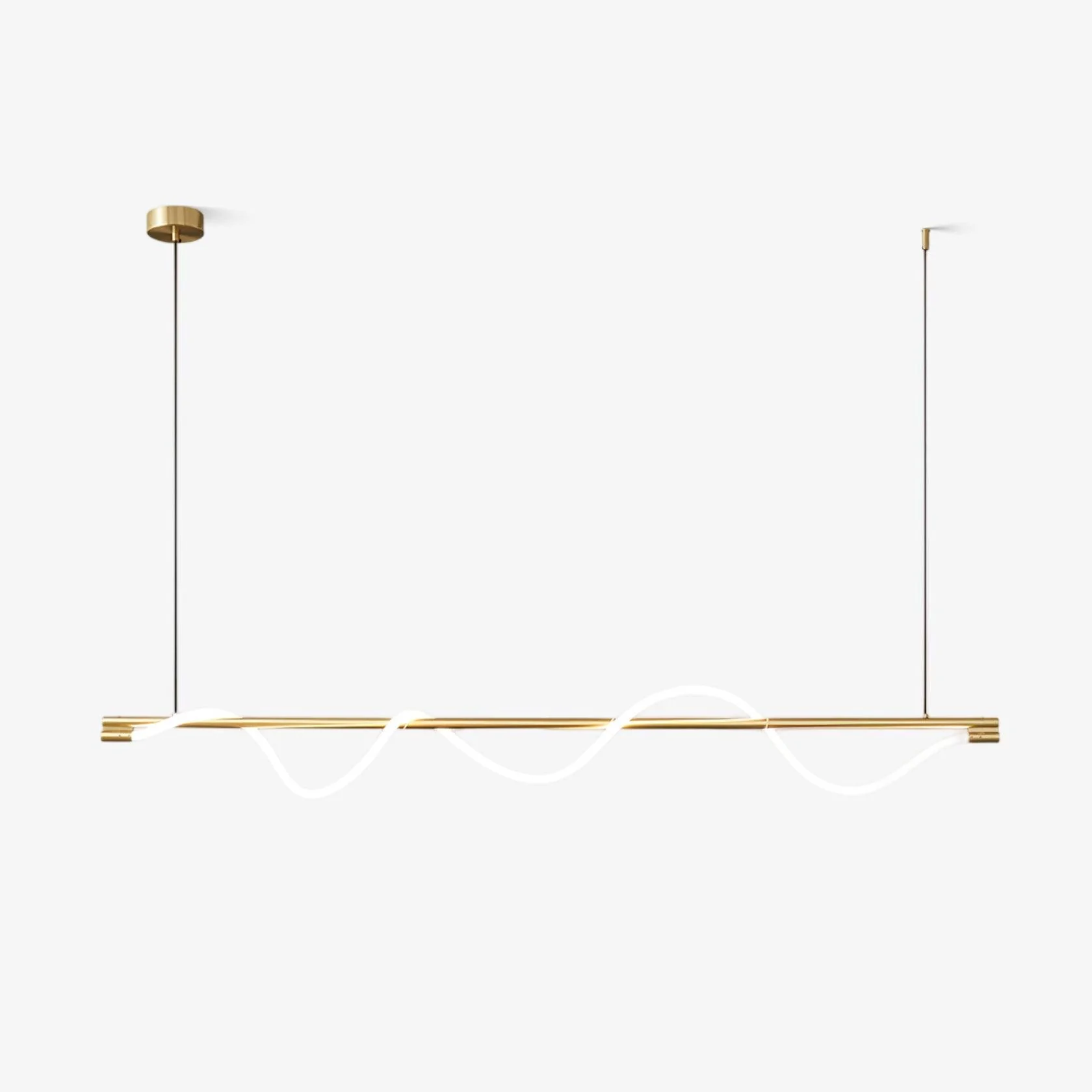 Pulse Minimalist Brass Pendant Lamp