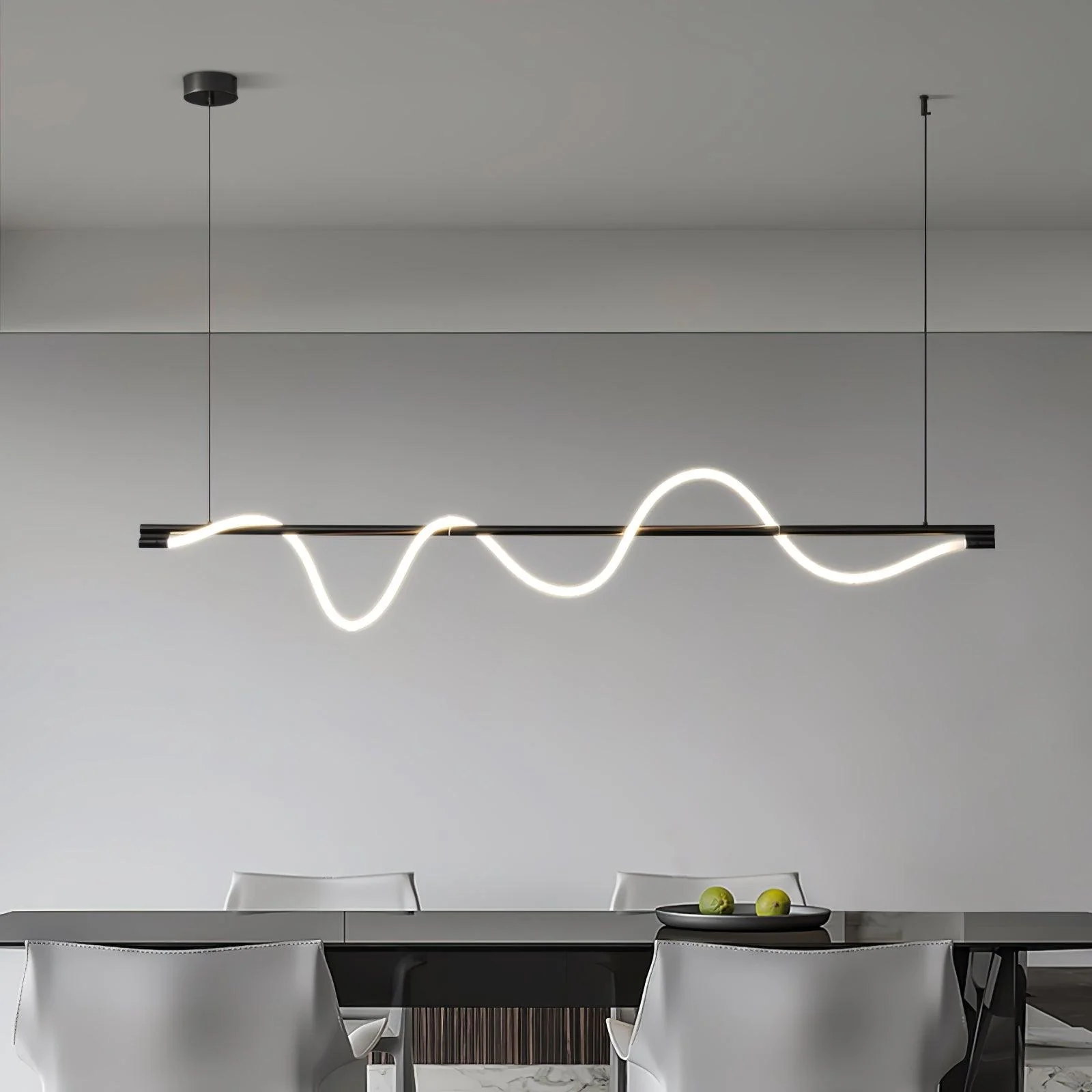 Pulse Minimalist Brass Pendant Lamp - Image 23
