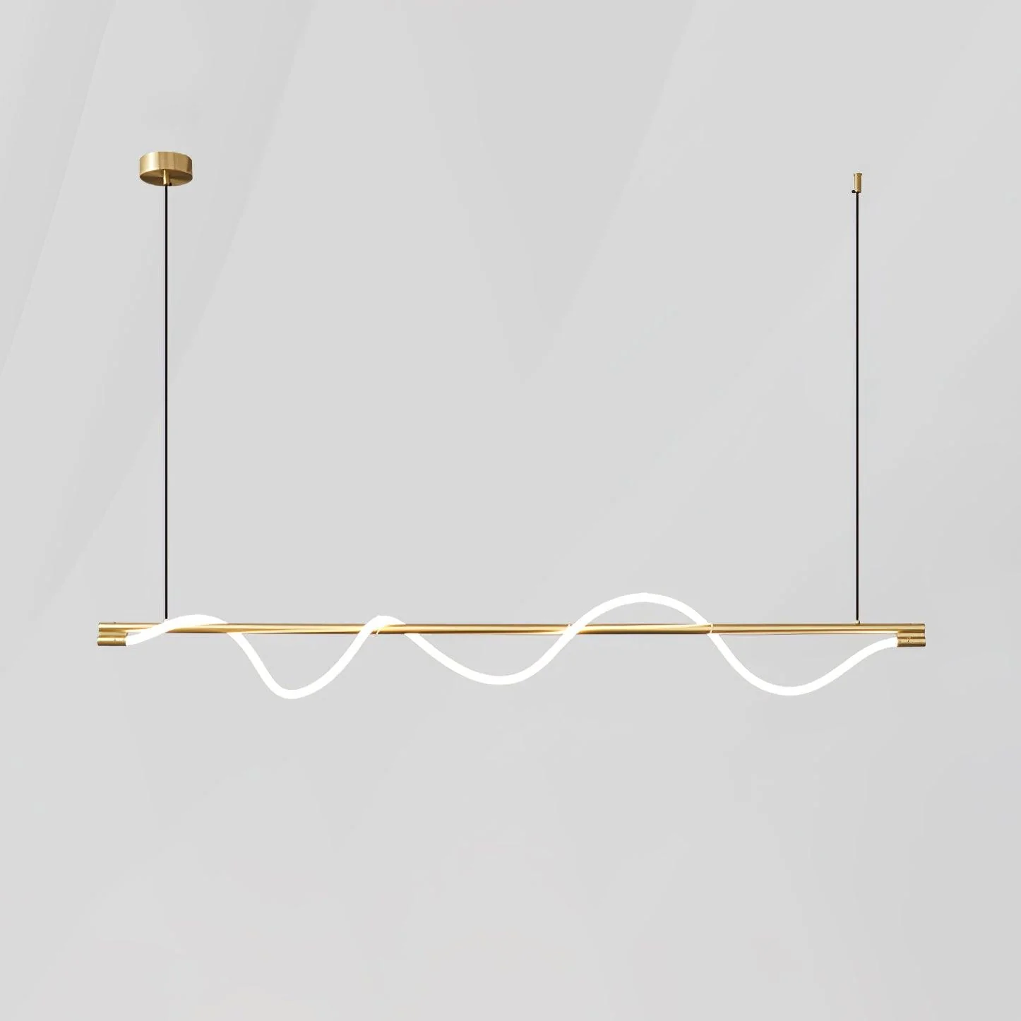 Pulse Minimalist Brass Pendant Lamp - Image 29