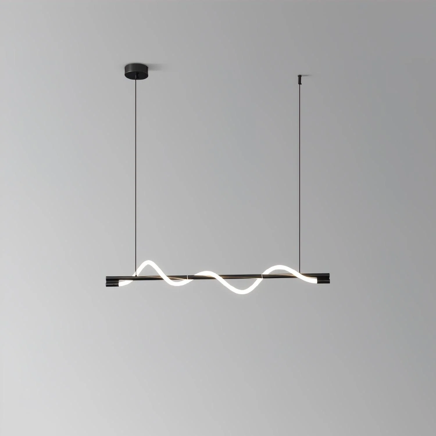 Pulse Minimalist Brass Pendant Lamp - Image 30
