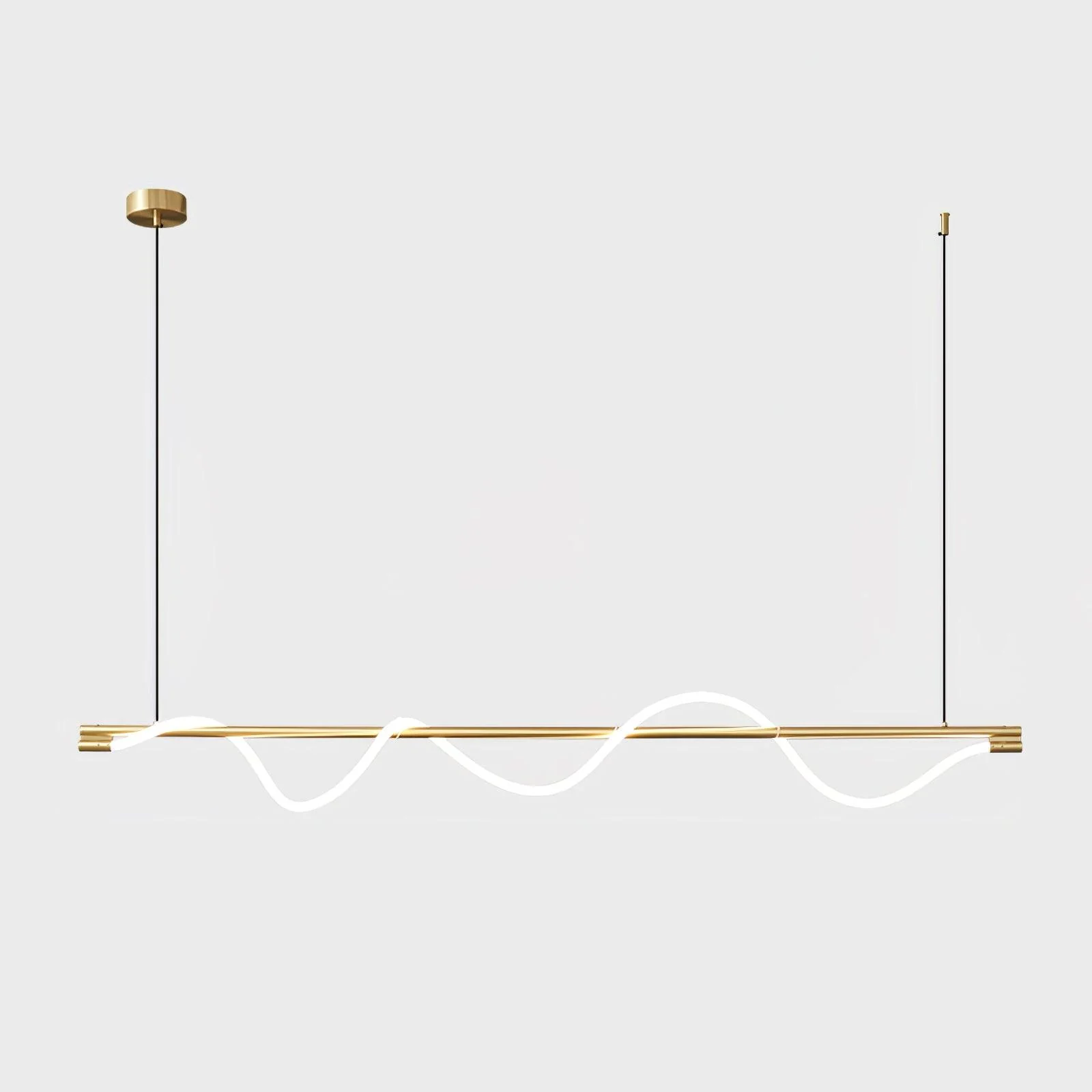 Pulse Minimalist Brass Pendant Lamp - Image 41