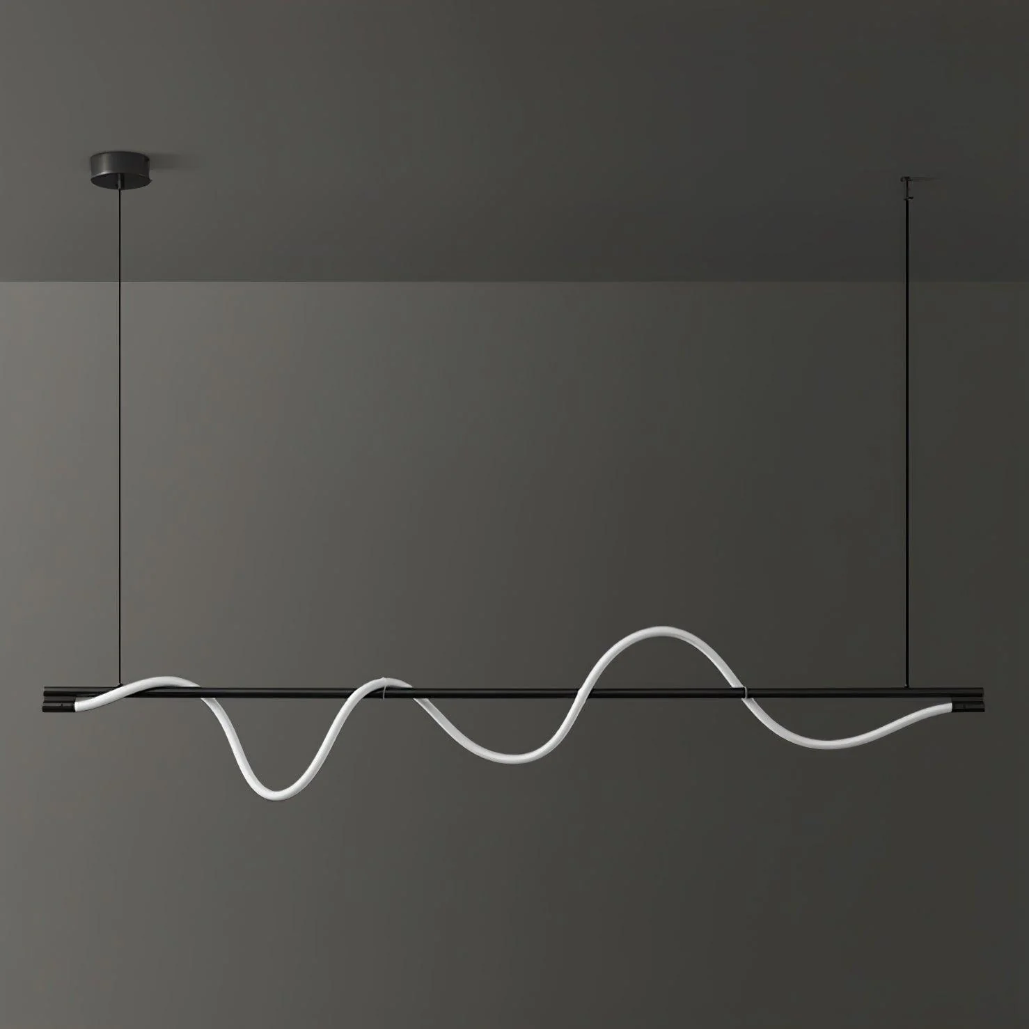 Pulse Minimalist Brass Pendant Lamp - Image 46