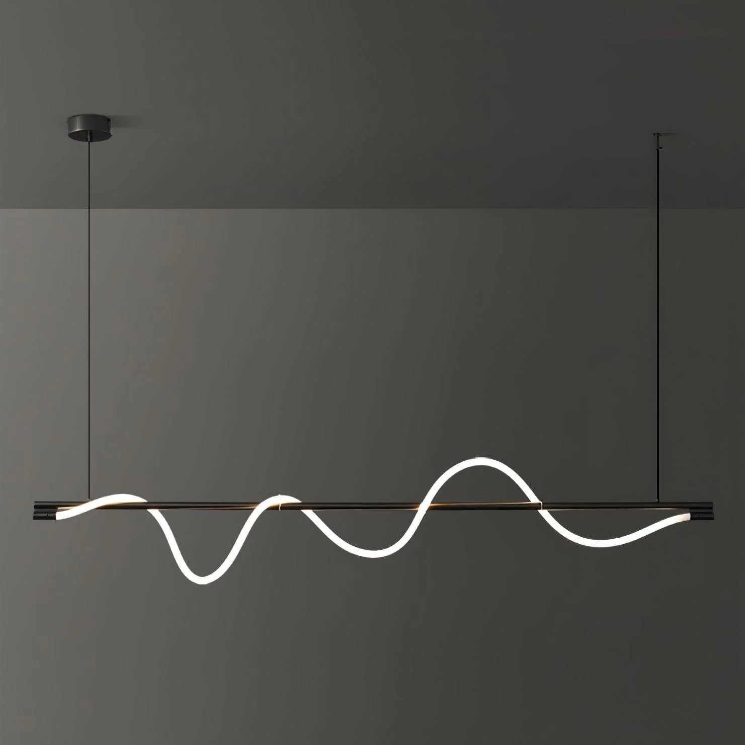 Pulse Minimalist Brass Pendant Lamp - Image 53