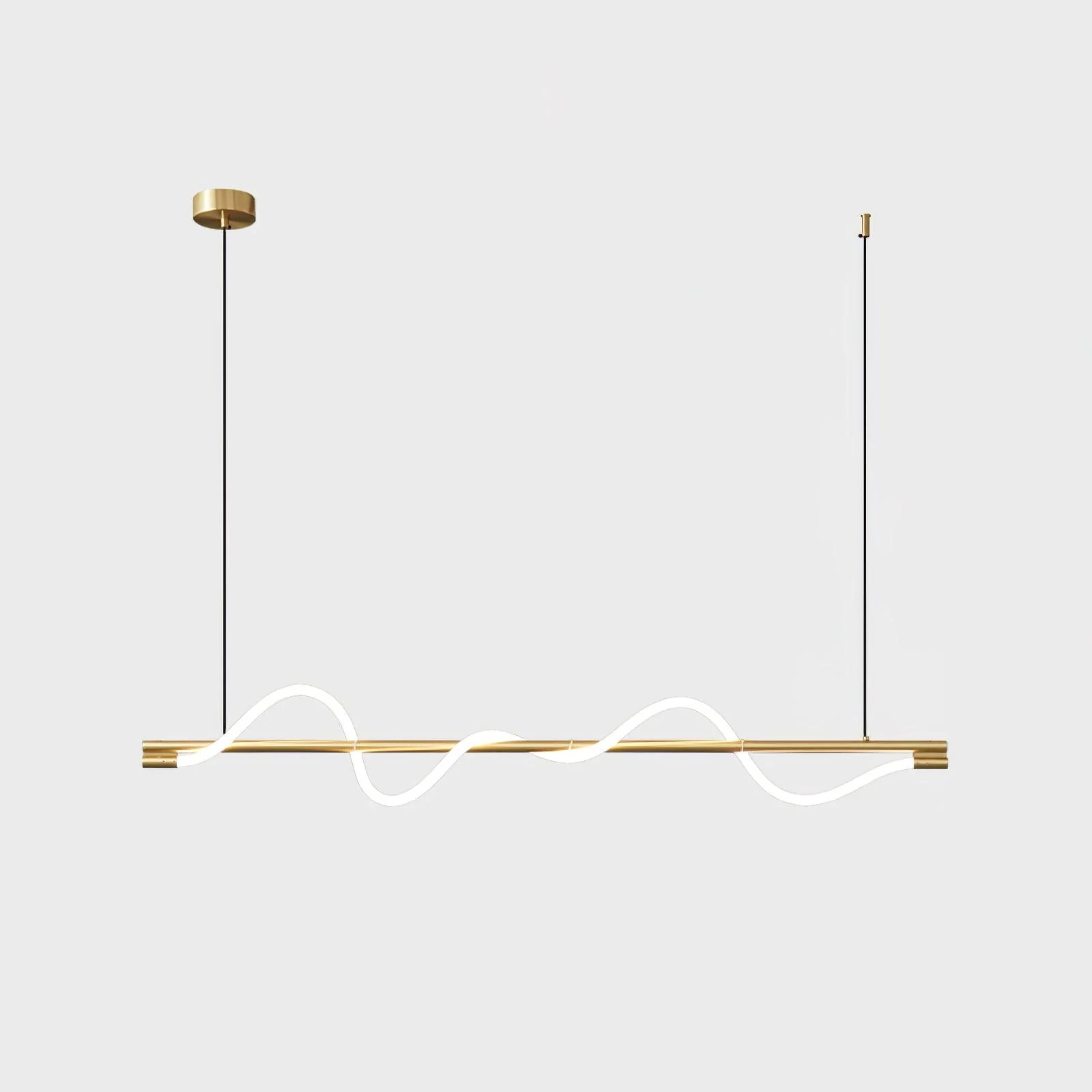 Pulse Minimalist Brass Pendant Lamp - Image 55